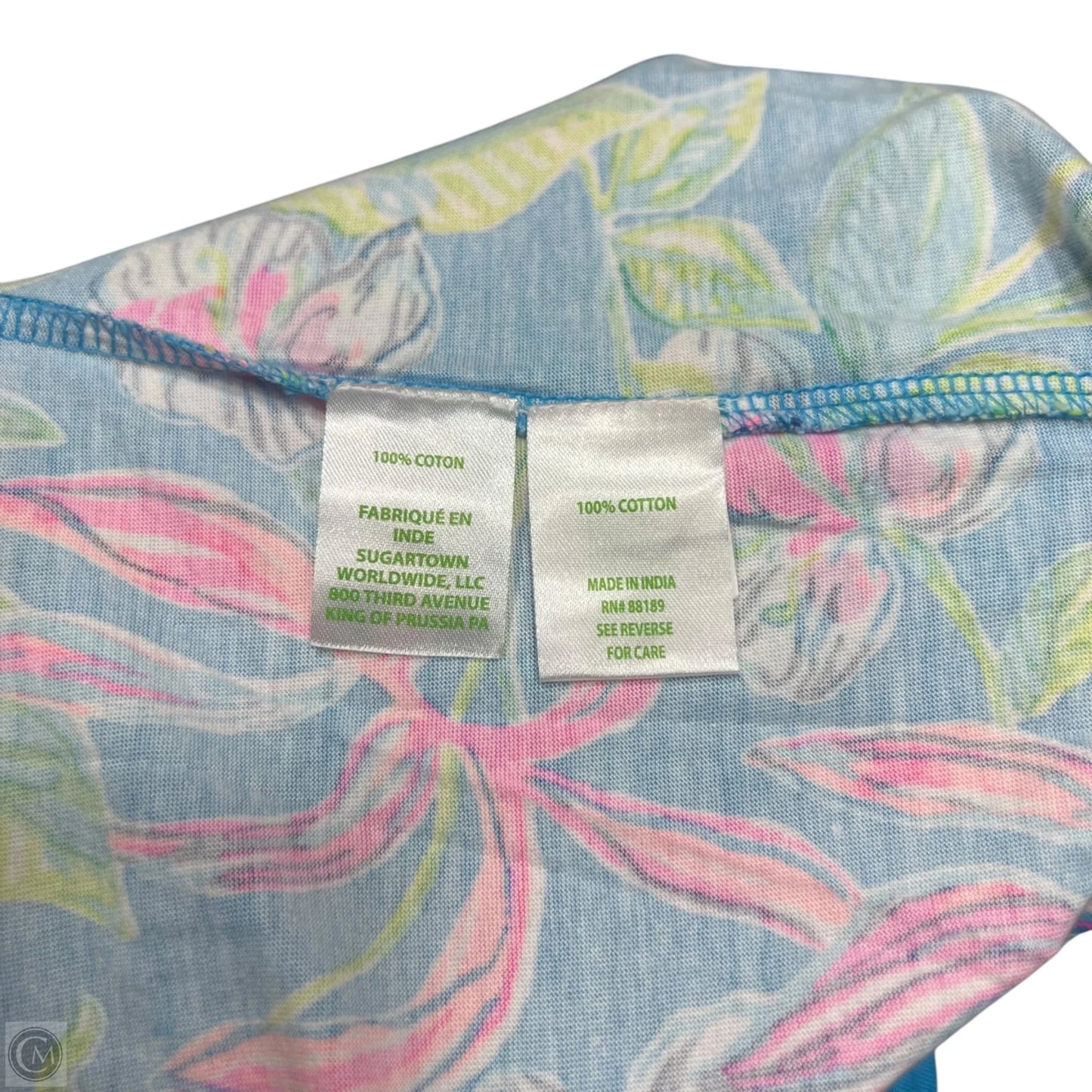 Dress Designer By Lilly Pulitzer In Blue & Pink, Size: L