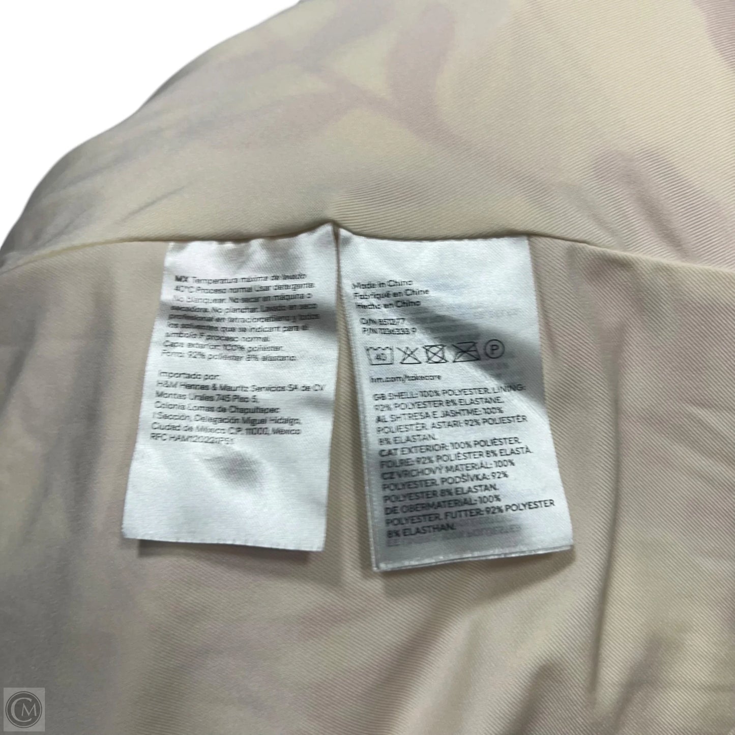 Dress Casual Midi By H&m In Cream & Orange, Size: Xxl