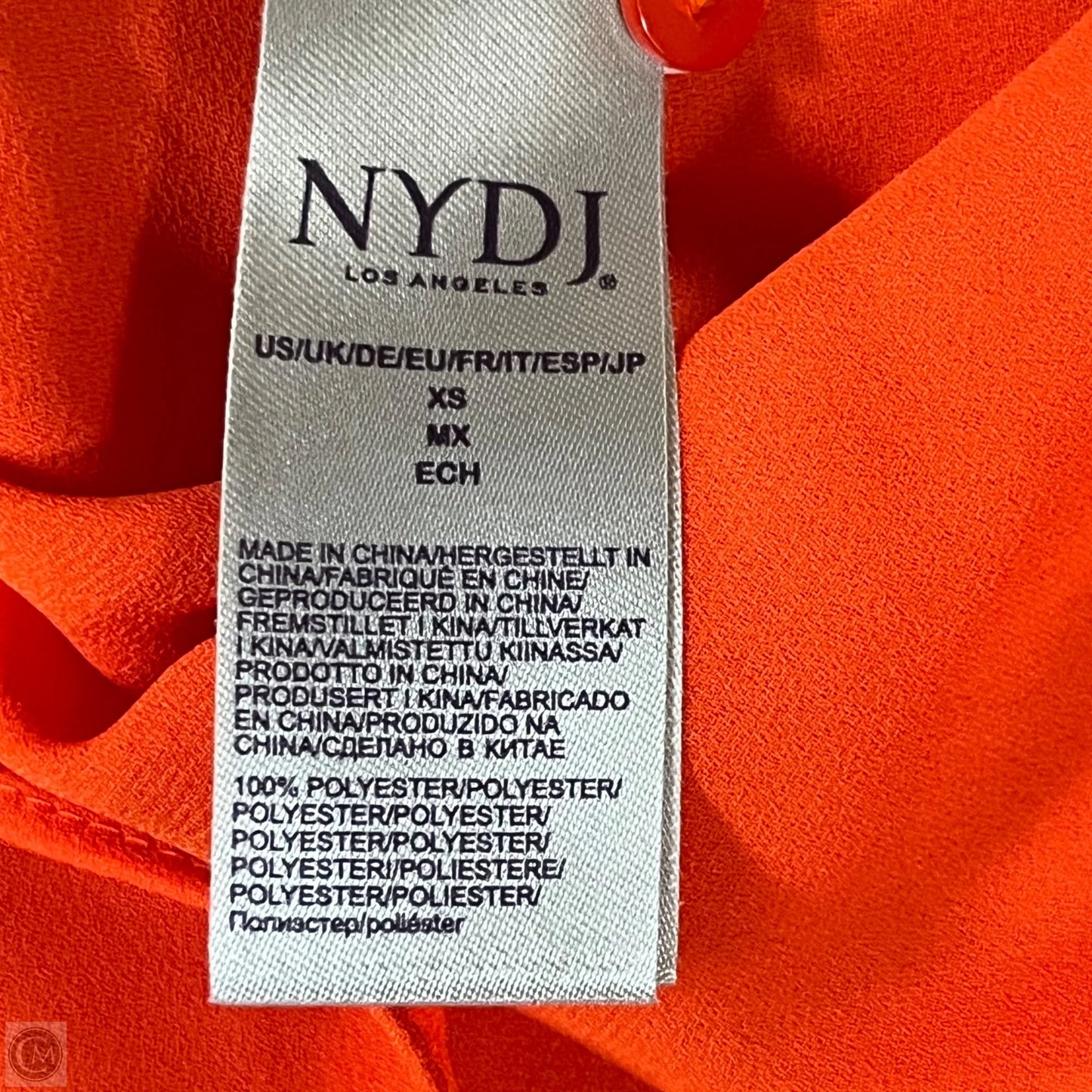 Top Sleeveless By Not Your Daughters Jeans In Orange, Size: Xs
