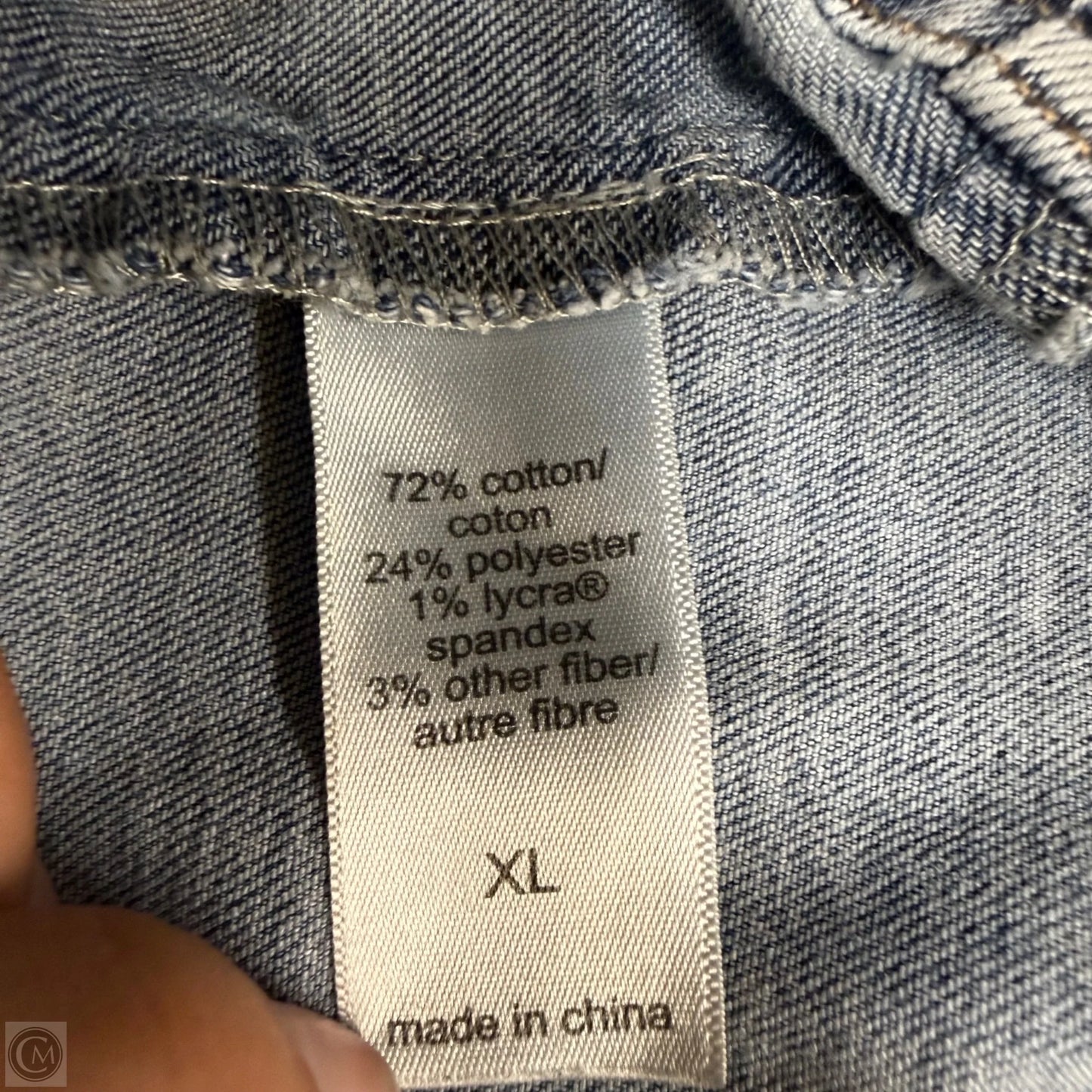 Jacket Denim By Maurices In Blue Denim, Size: Xl