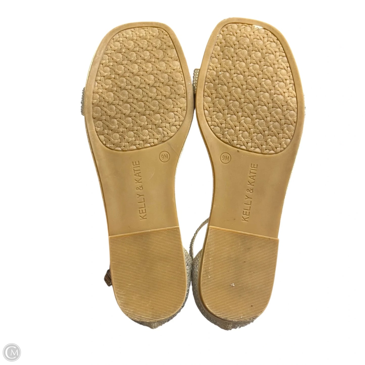 Sandals Flats By Kelly And Katie In Gold, Size: 9