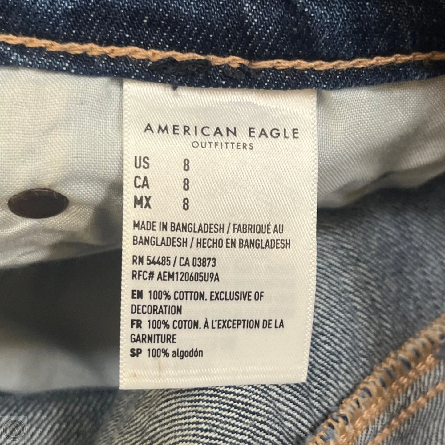 Shorts By American Eagle In Blue Denim, Size: 8