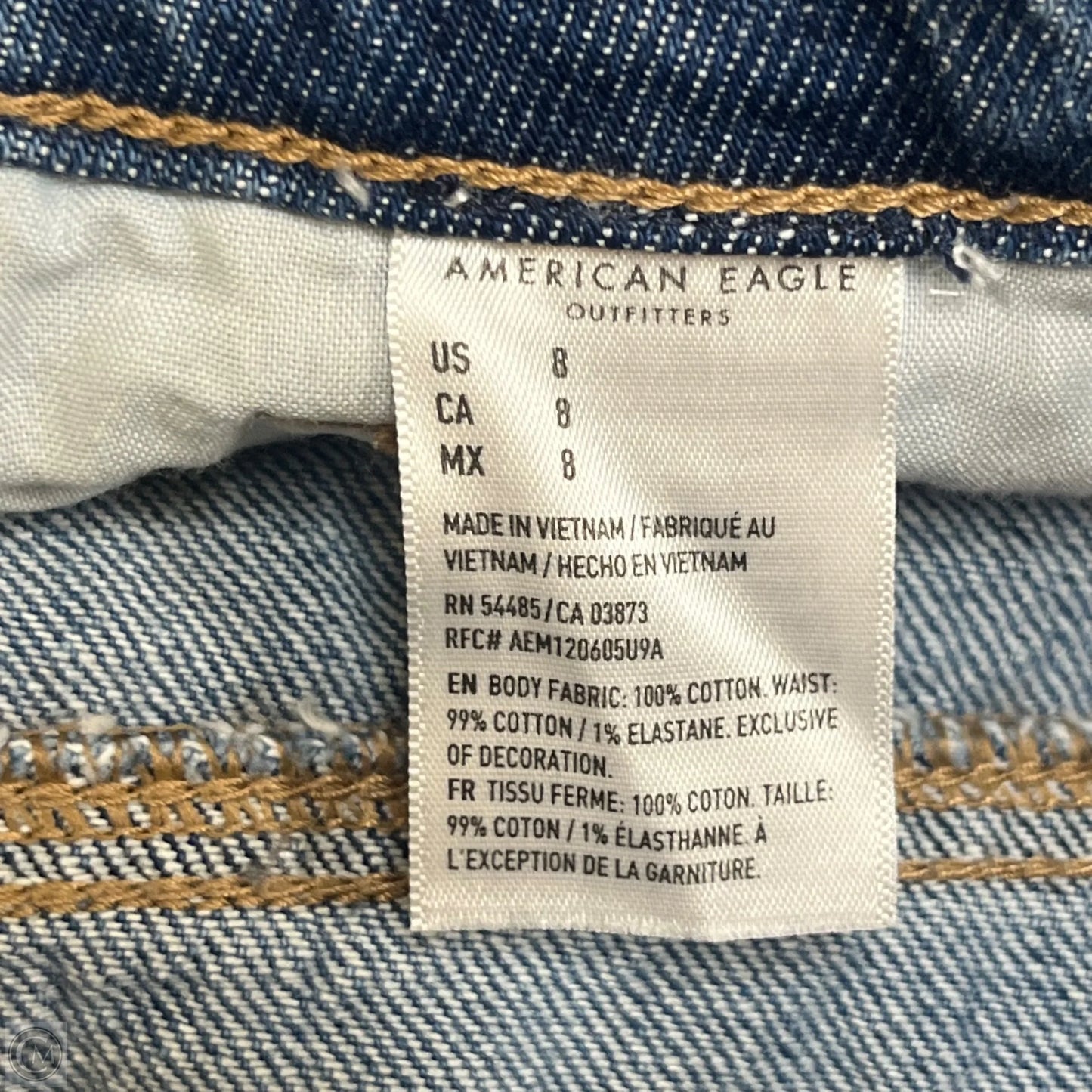 Shorts By American Eagle In Blue Denim, Size: 8