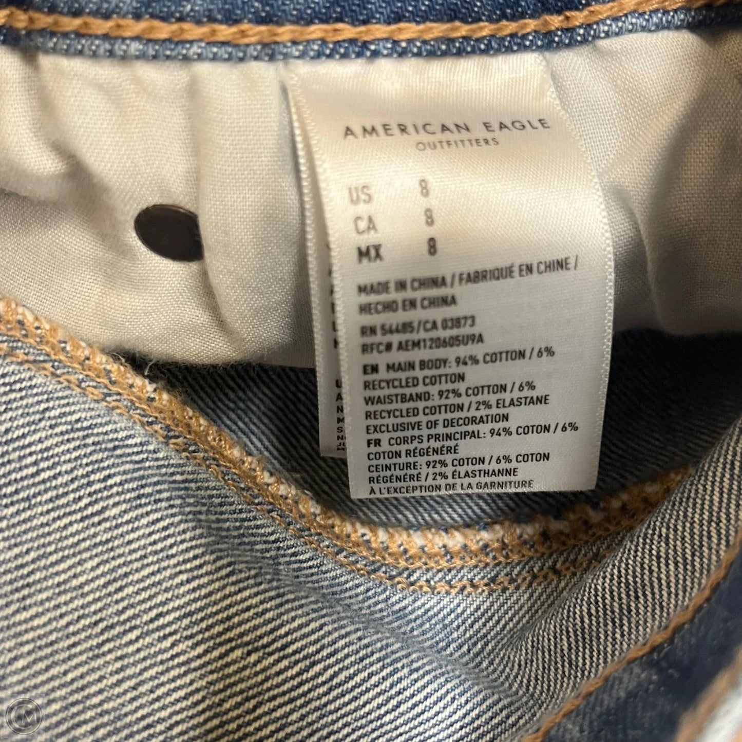 Shorts By American Eagle In Blue Denim, Size: 8