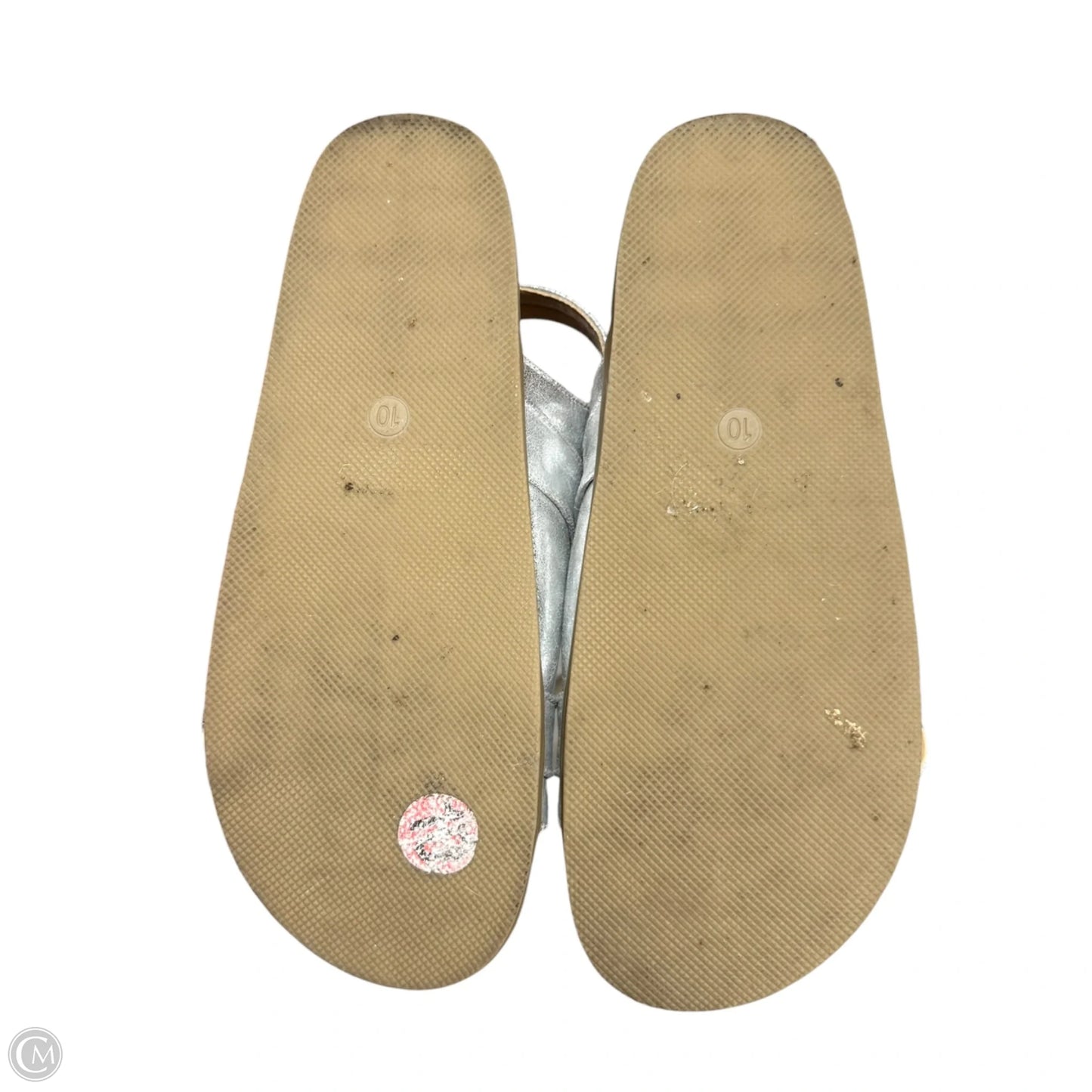 Sandals Flats By Dolce Vita In Silver, Size: 10