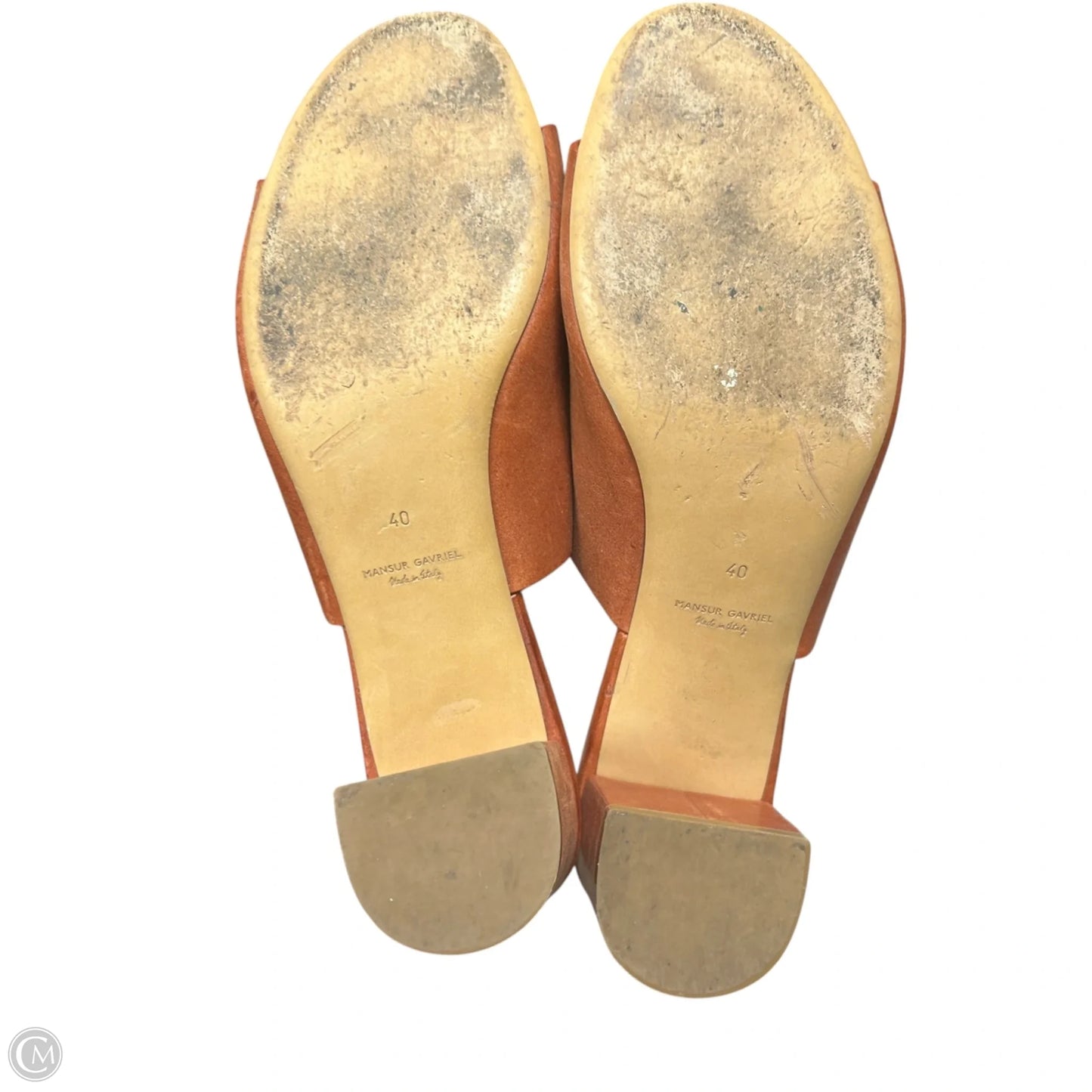Sandals Designer By Mansur Gavriel In Orange, Size: 9.5