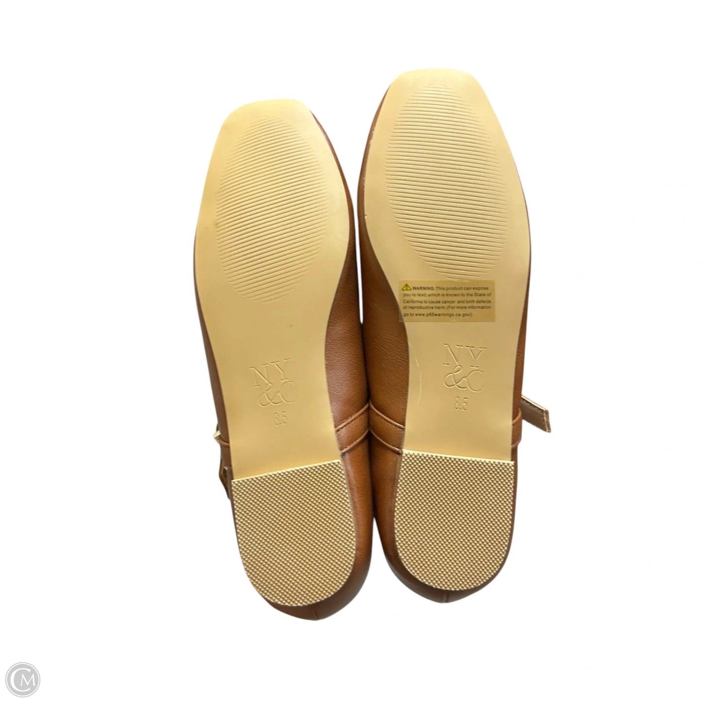 Shoes Flats By Ny & C In Tan, Size: 8.5