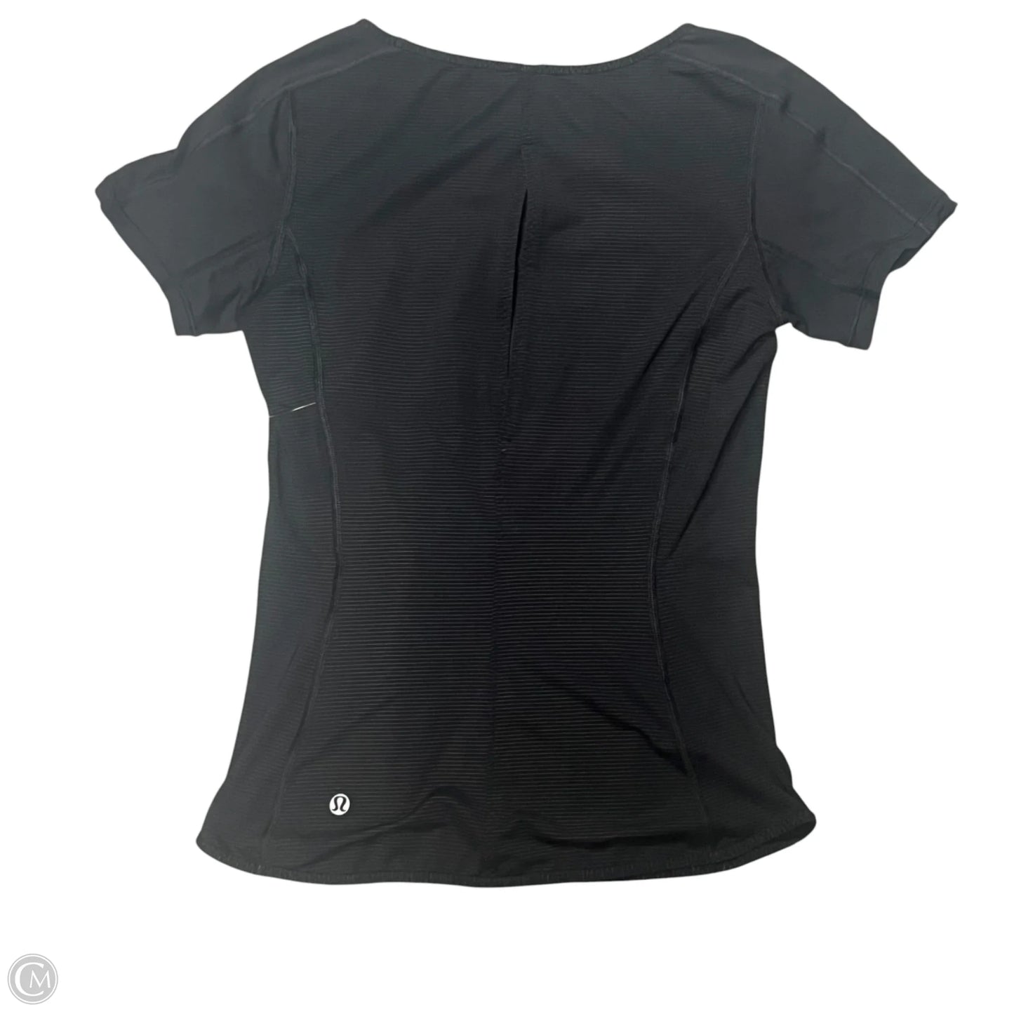 Athletic Top Short Sleeve By Lululemon In Black, Size: 2