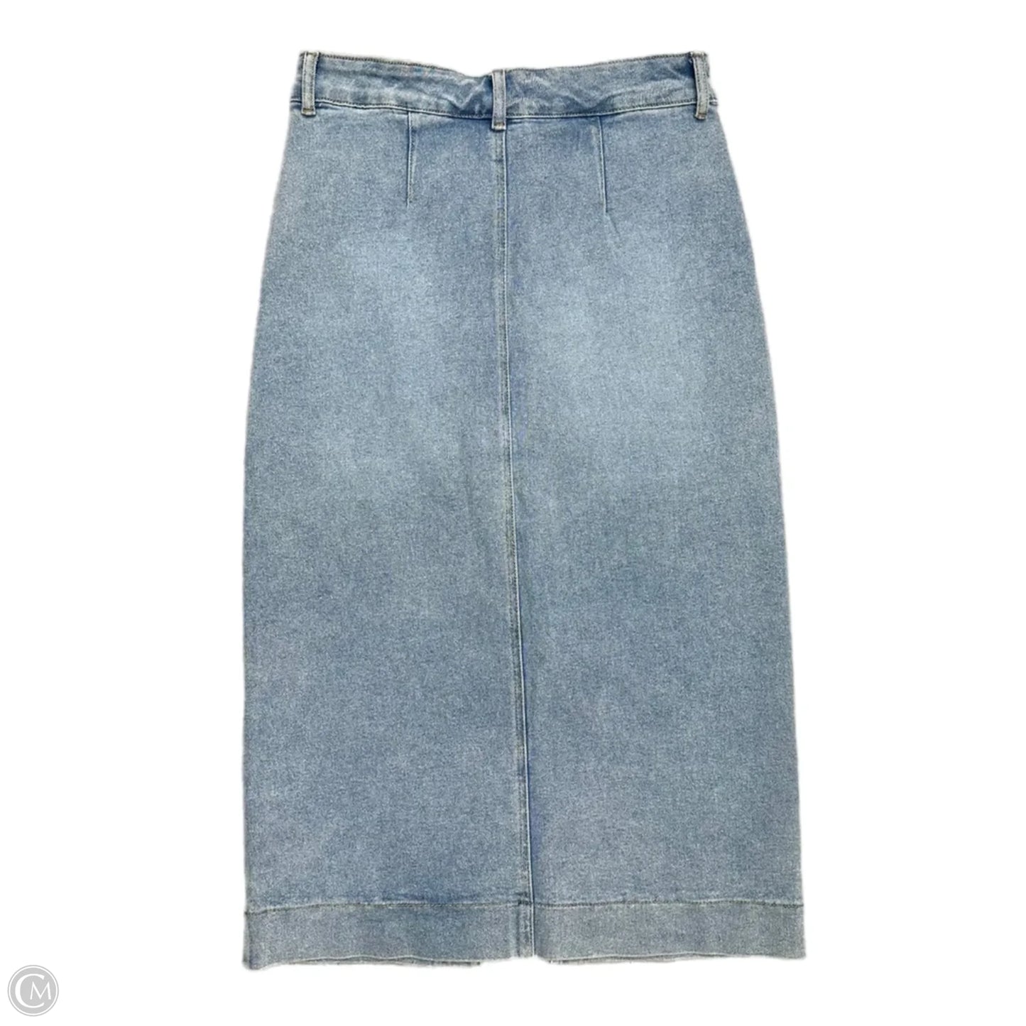 Skirt Maxi By One 5 One In Blue Denim, Size: M
