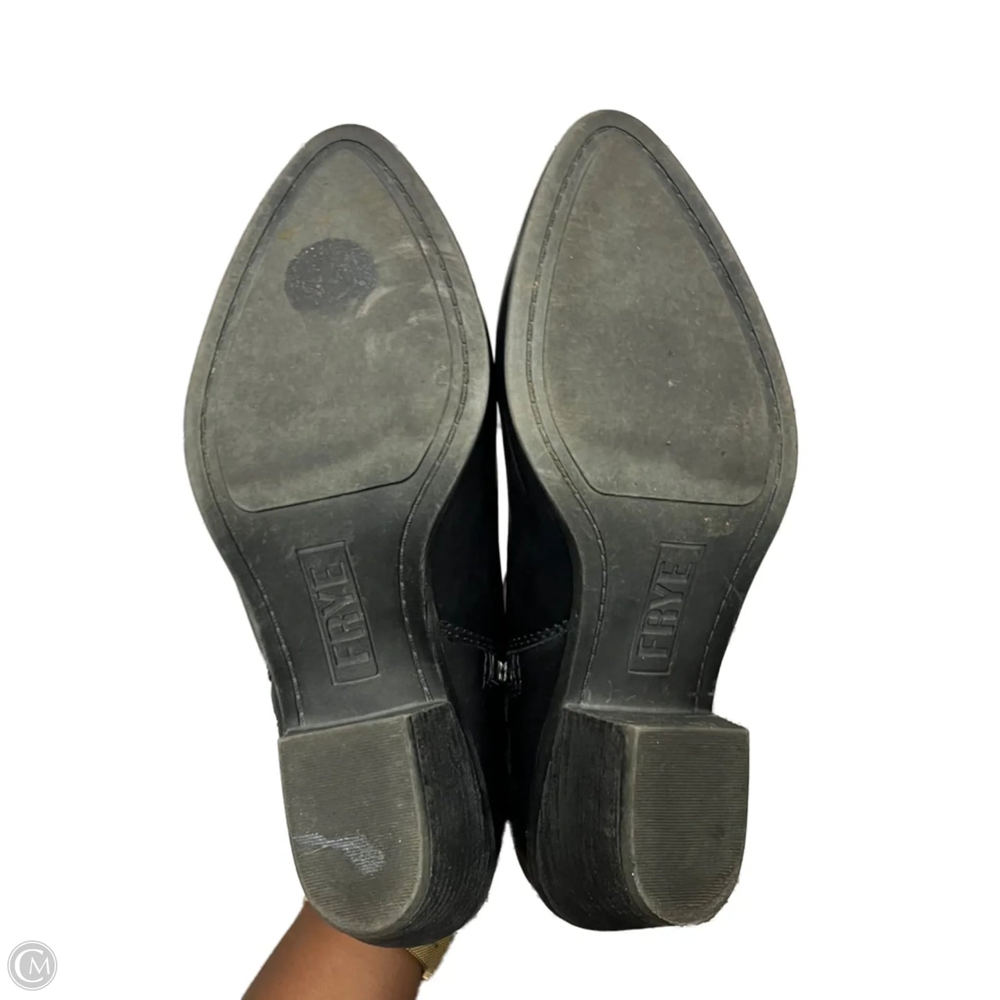 Boots Designer By Frye In Black, Size: 6.5