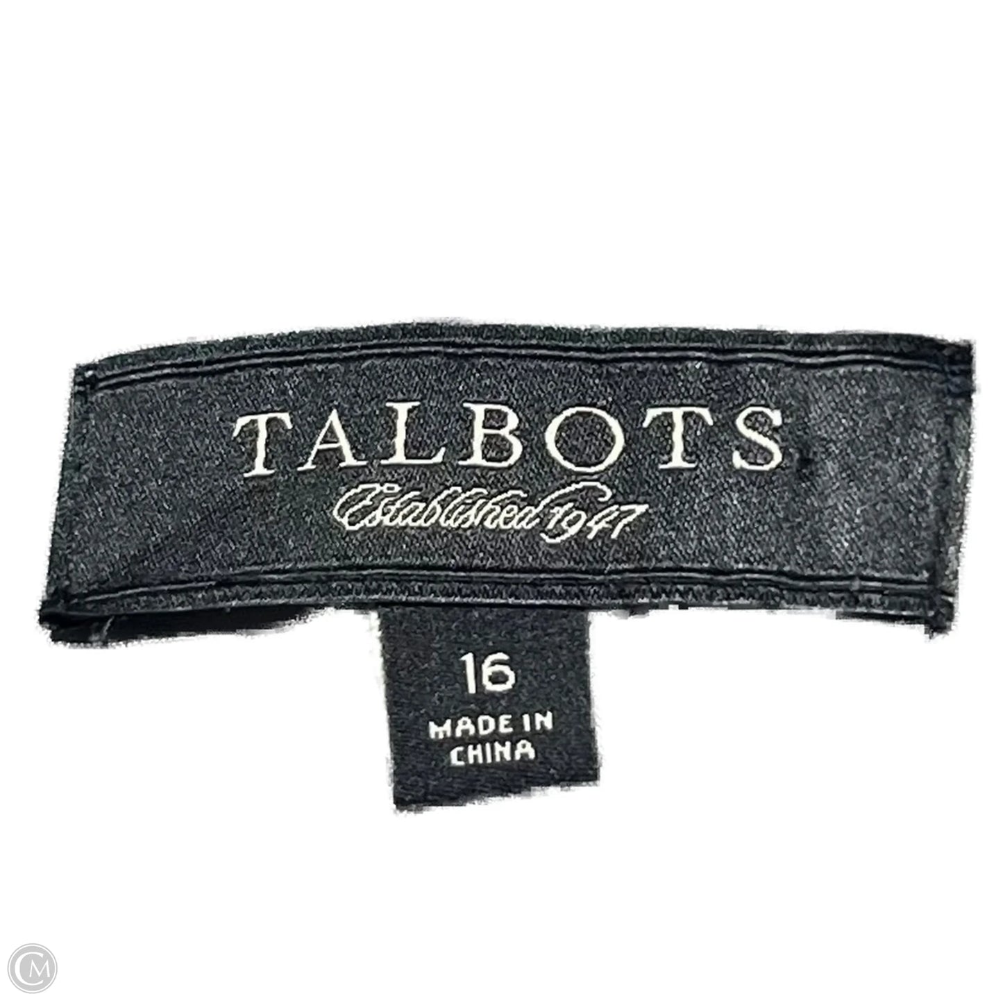 Jacket Other By Talbots In Silver, Size: 16