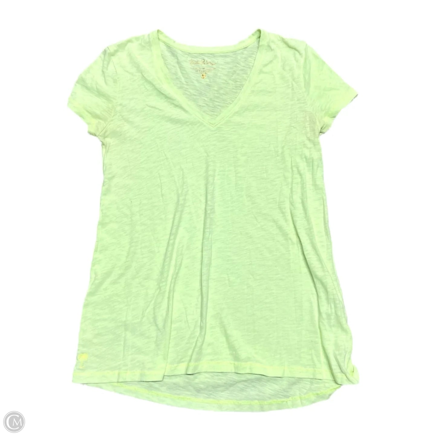 Top Short Sleeve Designer By Lilly Pulitzer In Green, Size: Xs