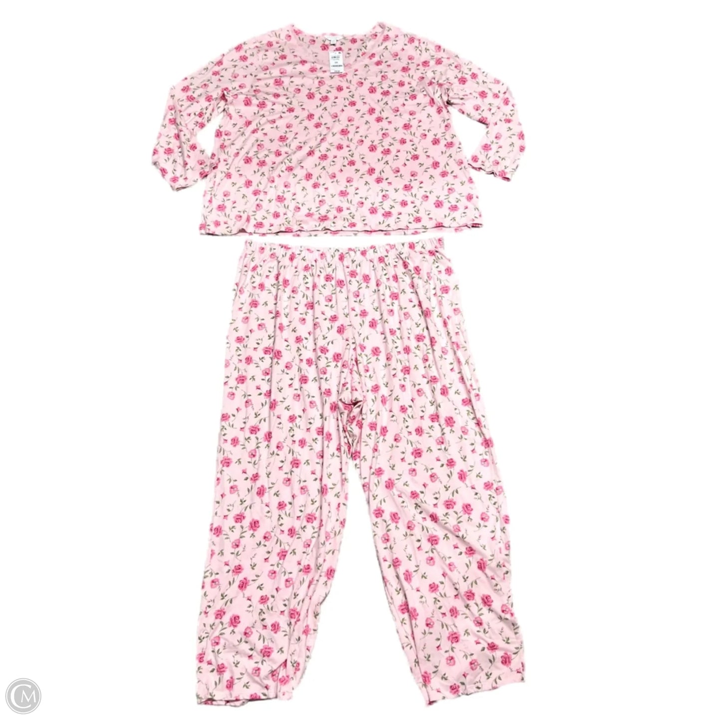 Pajamas 2pc By Charter Club In Pink, Size: 3x