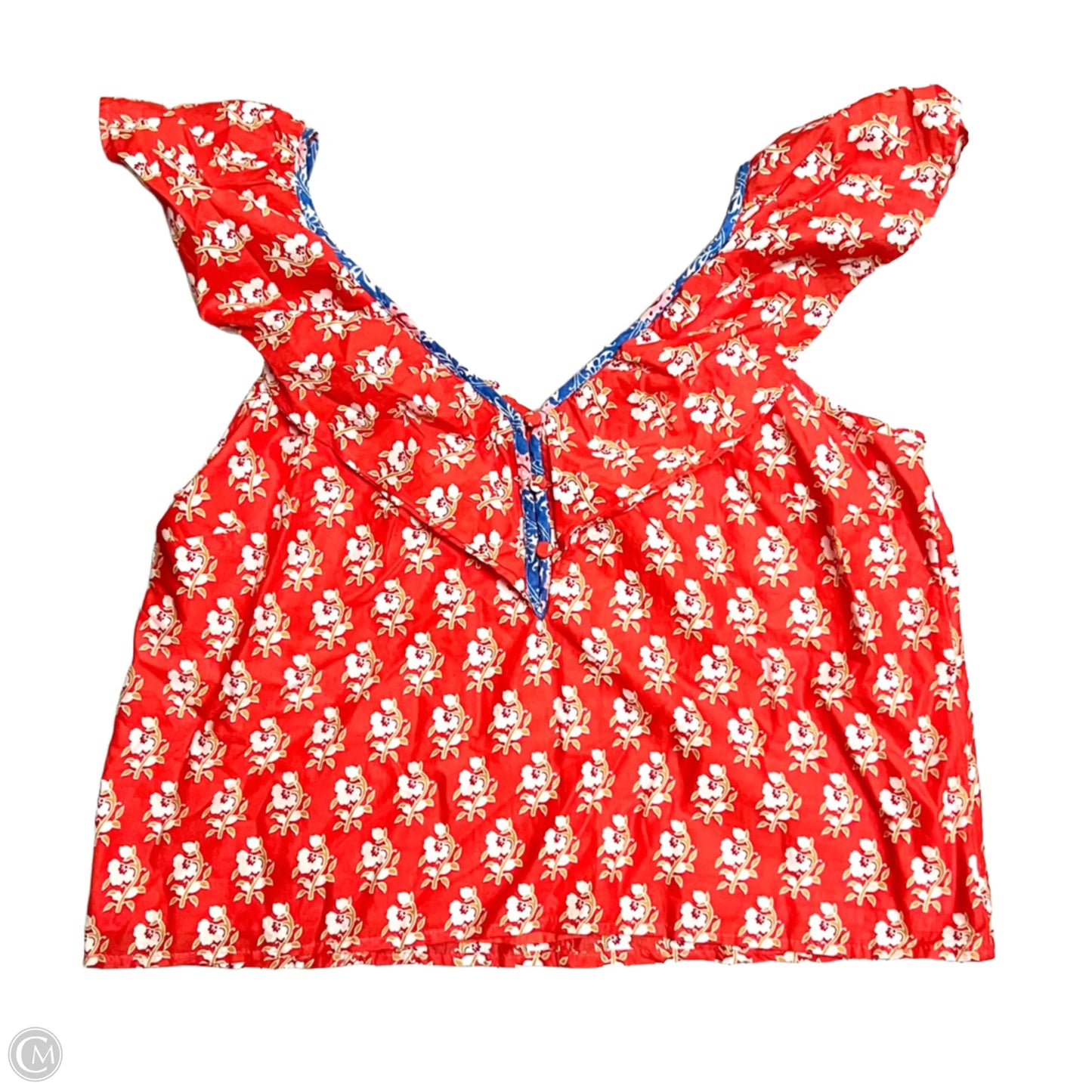 Top Sleeveless By J. Crew In Orange, Size: M