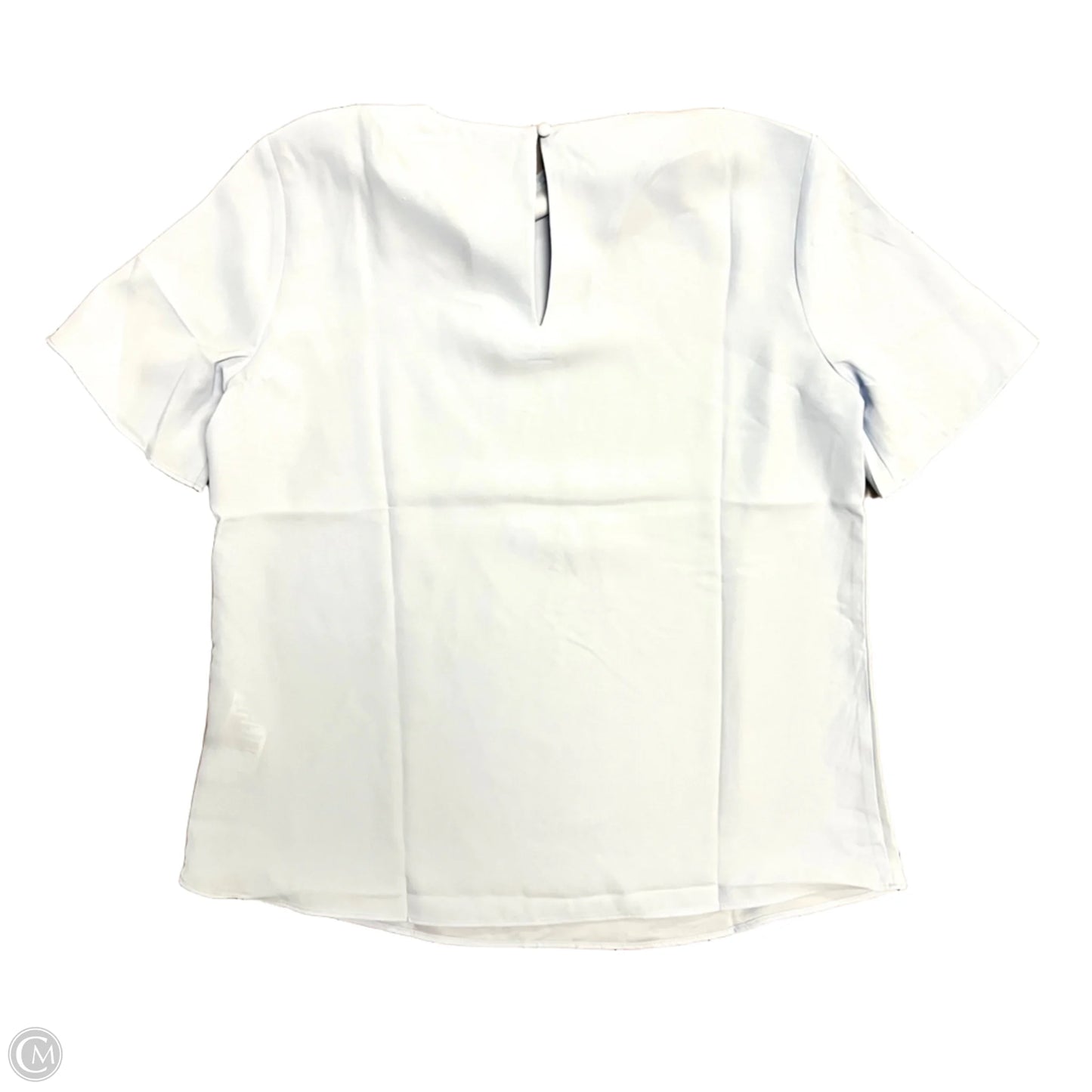Blouse Short Sleeve By Banana Republic In Blue, Size: S
