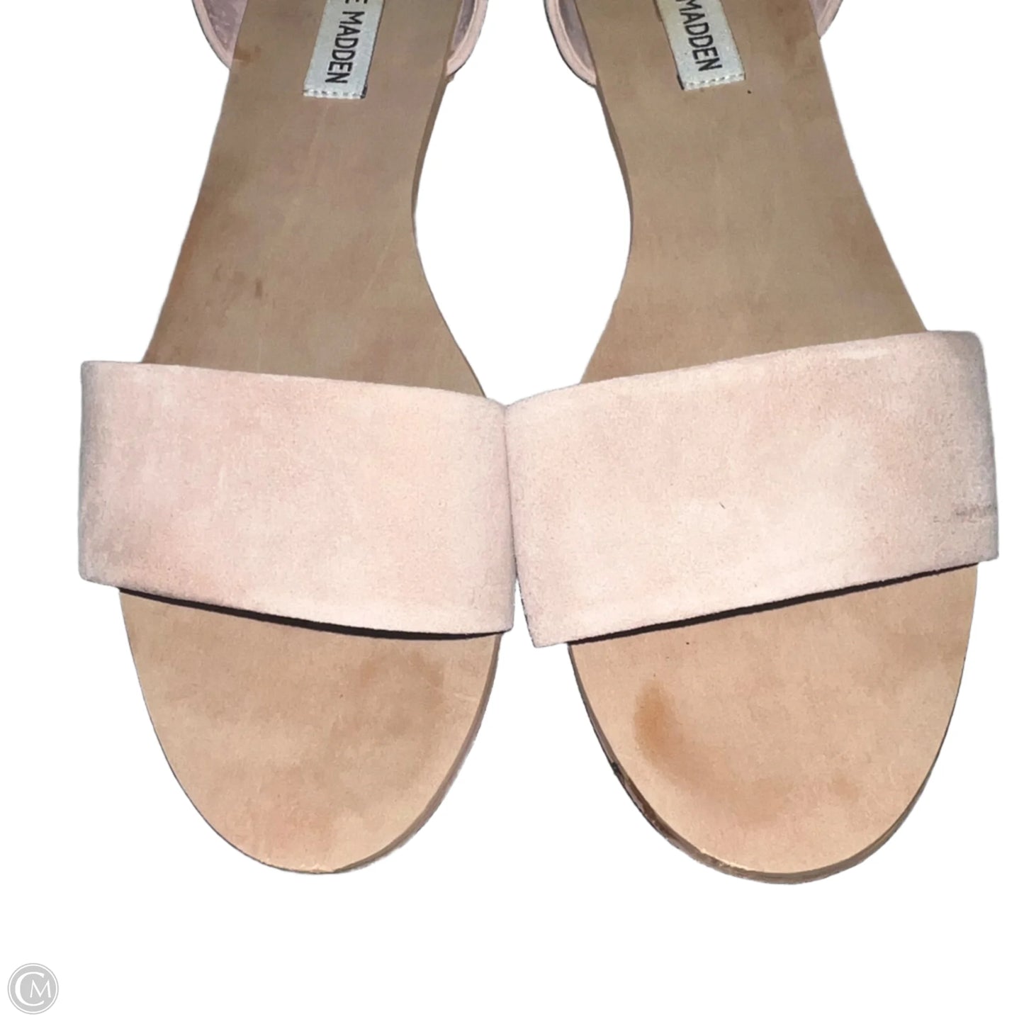 Sandals Flats By Steve Madden In Pink & Tan, Size: 9