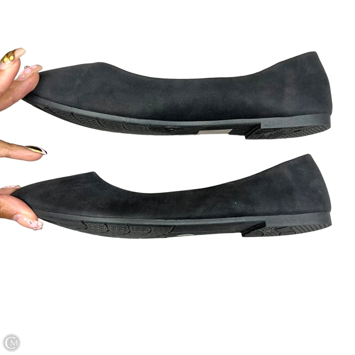 Shoes Flats In Black, Size: 9