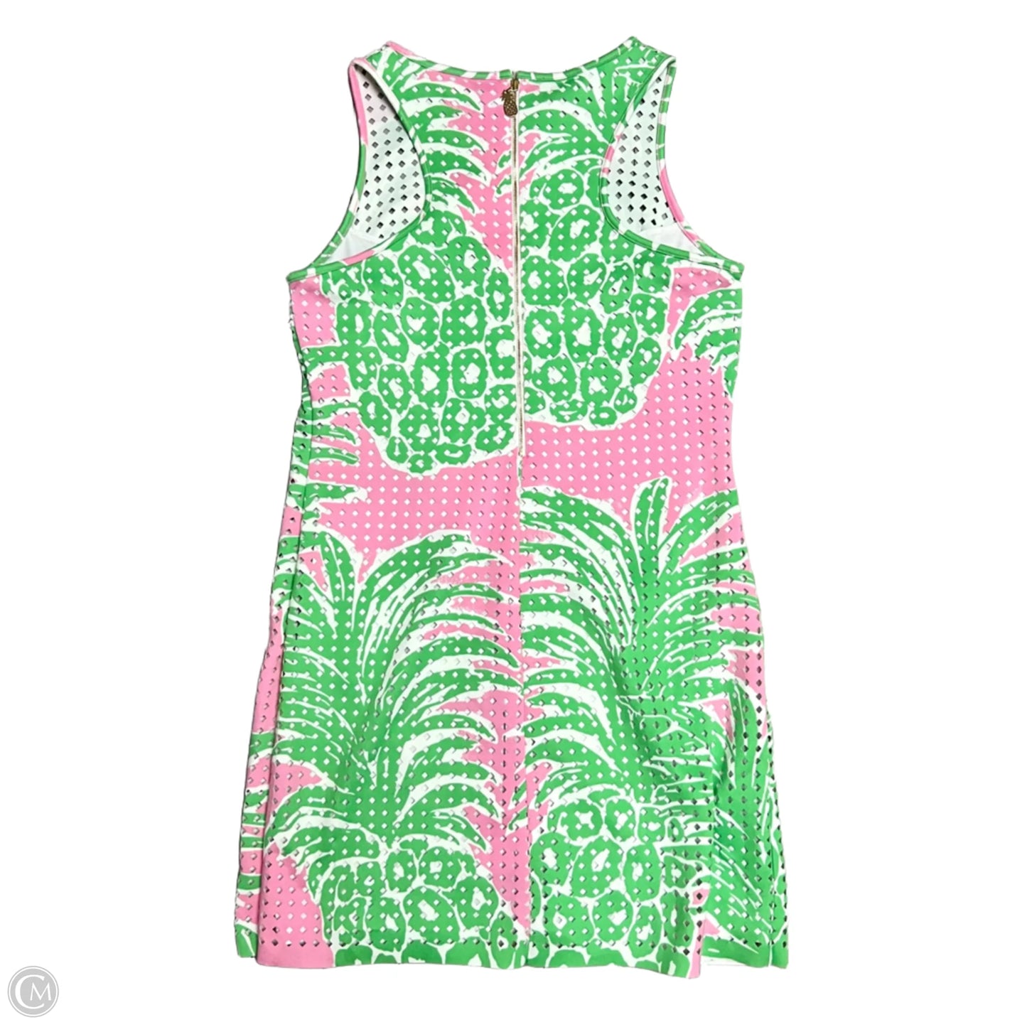 Dress Designer By Lilly Pulitzer In Green & Pink, Size: M