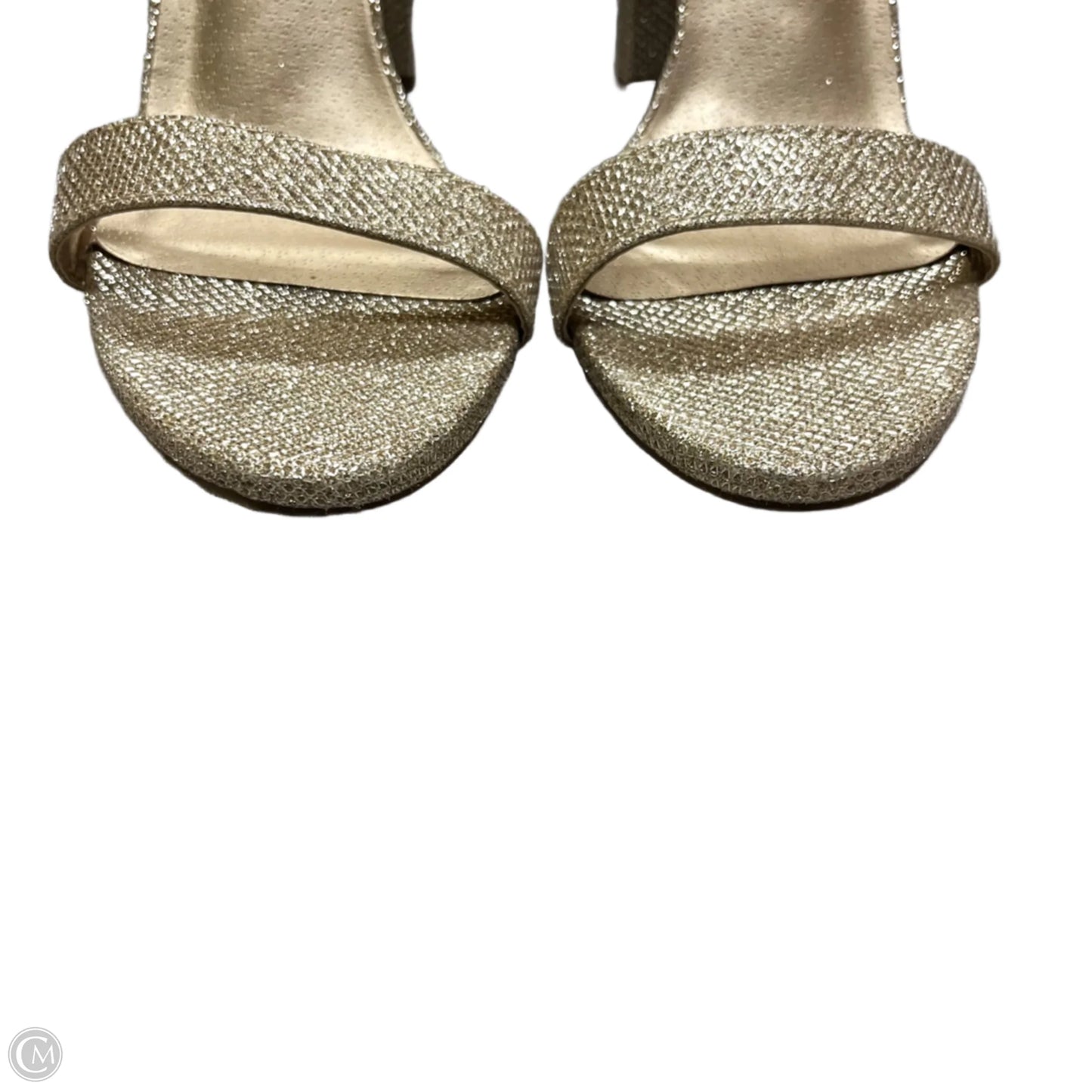 Sandals Heels Block By Dream Pairs In Gold, Size: 9