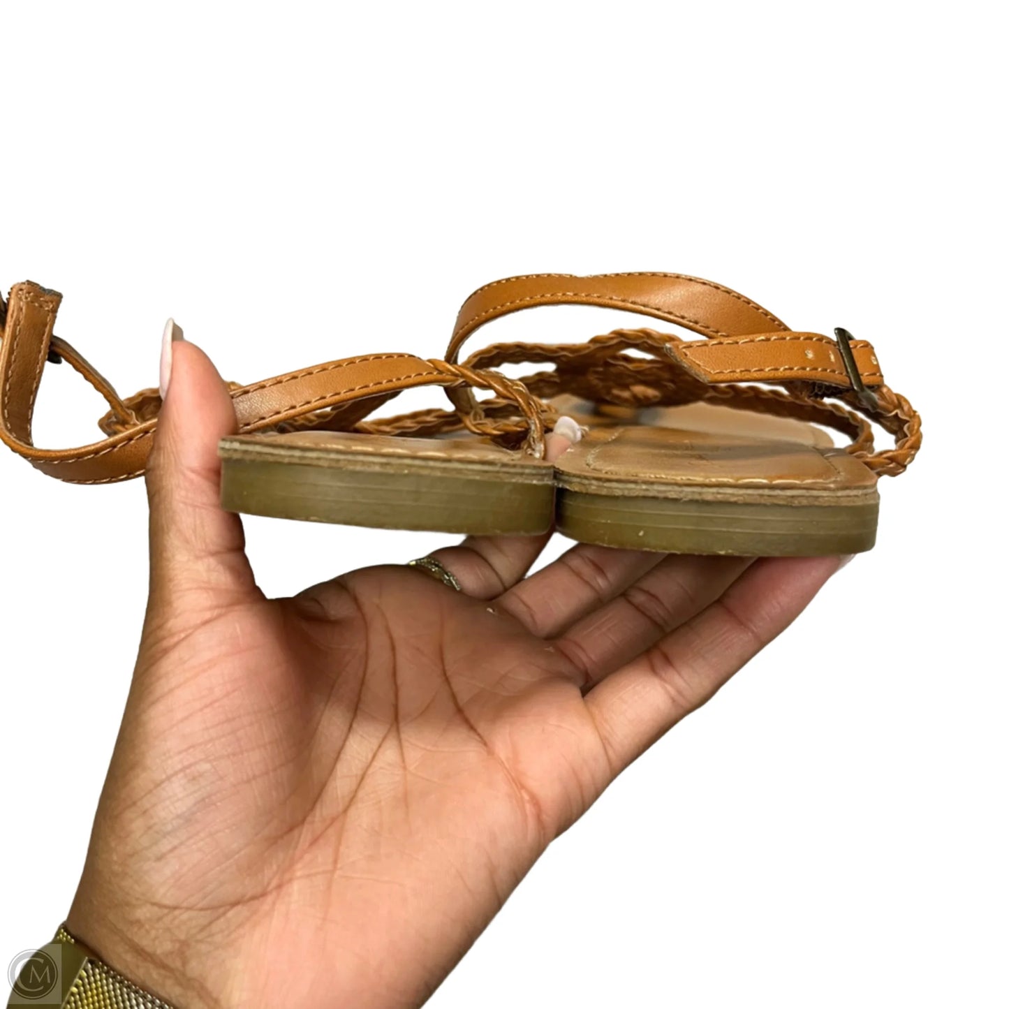 Sandals Flats By Universal Thread In Brown, Size: 9