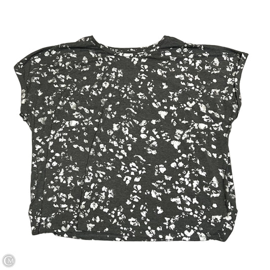 Top Short Sleeve By Ave Leisure In Grey & Silver, Size: 3x