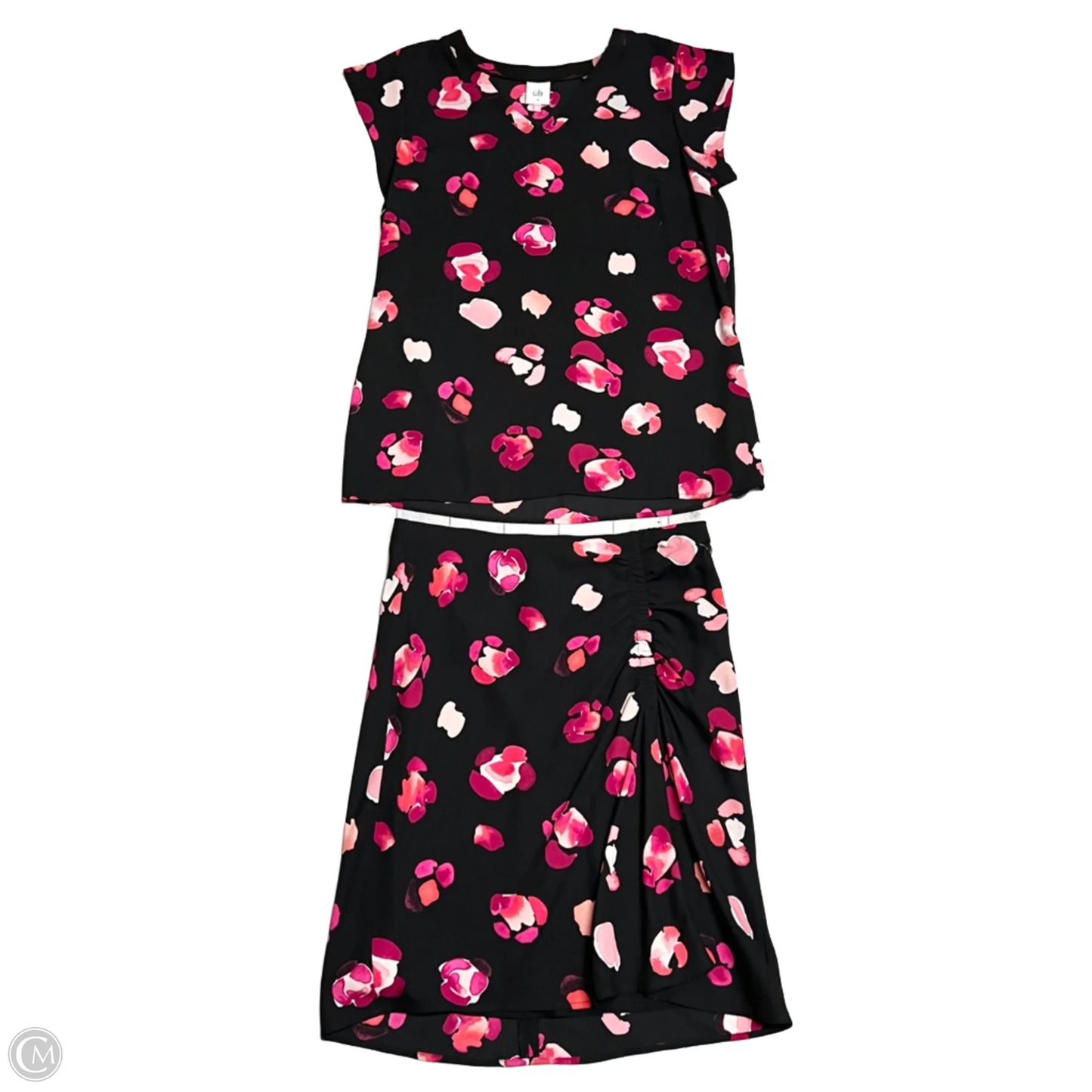 Skirt Set 2pc By Cabi In Black & Red, Size: M
