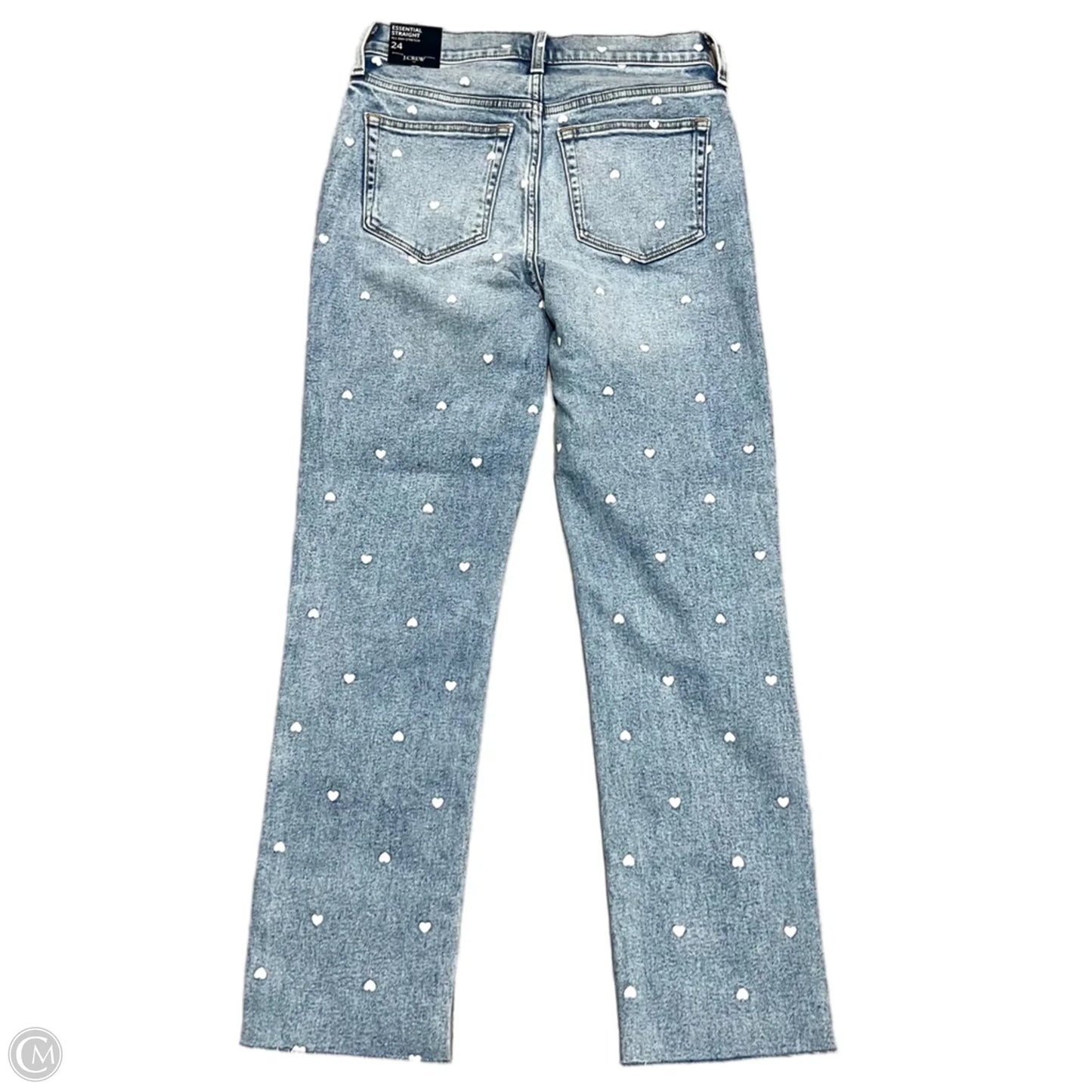 Jeans Straight By J. Crew In Blue Denim, Size: 0