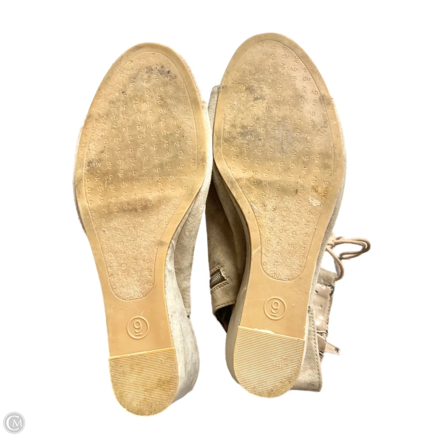 Sandals Heels Wedge By Dolce Vita In Taupe, Size: 9