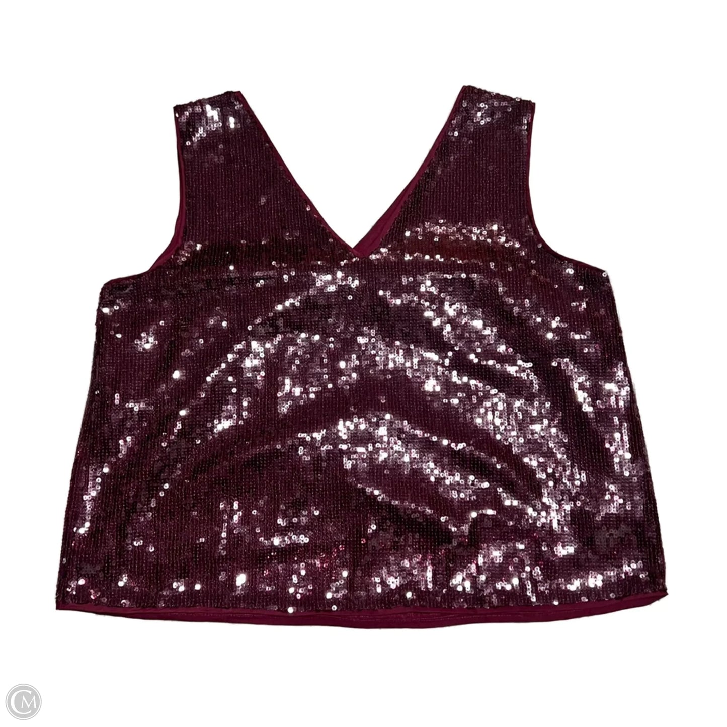 Top Sleeveless By J. Crew In Maroon, Size: Xl