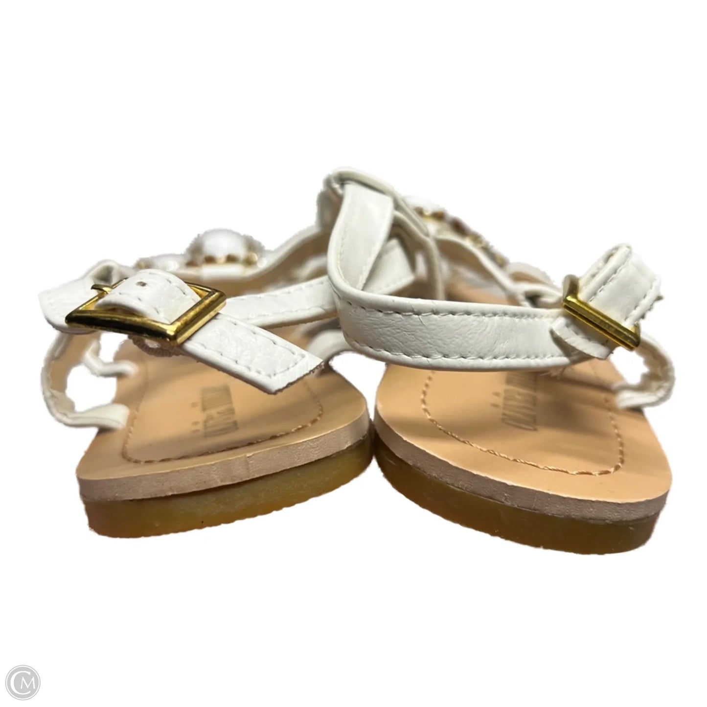 Sandals Flats By Olivia Miller In White, Size: 9