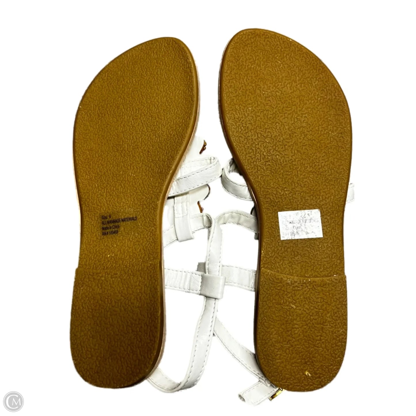 Sandals Flats By Olivia Miller In White, Size: 9