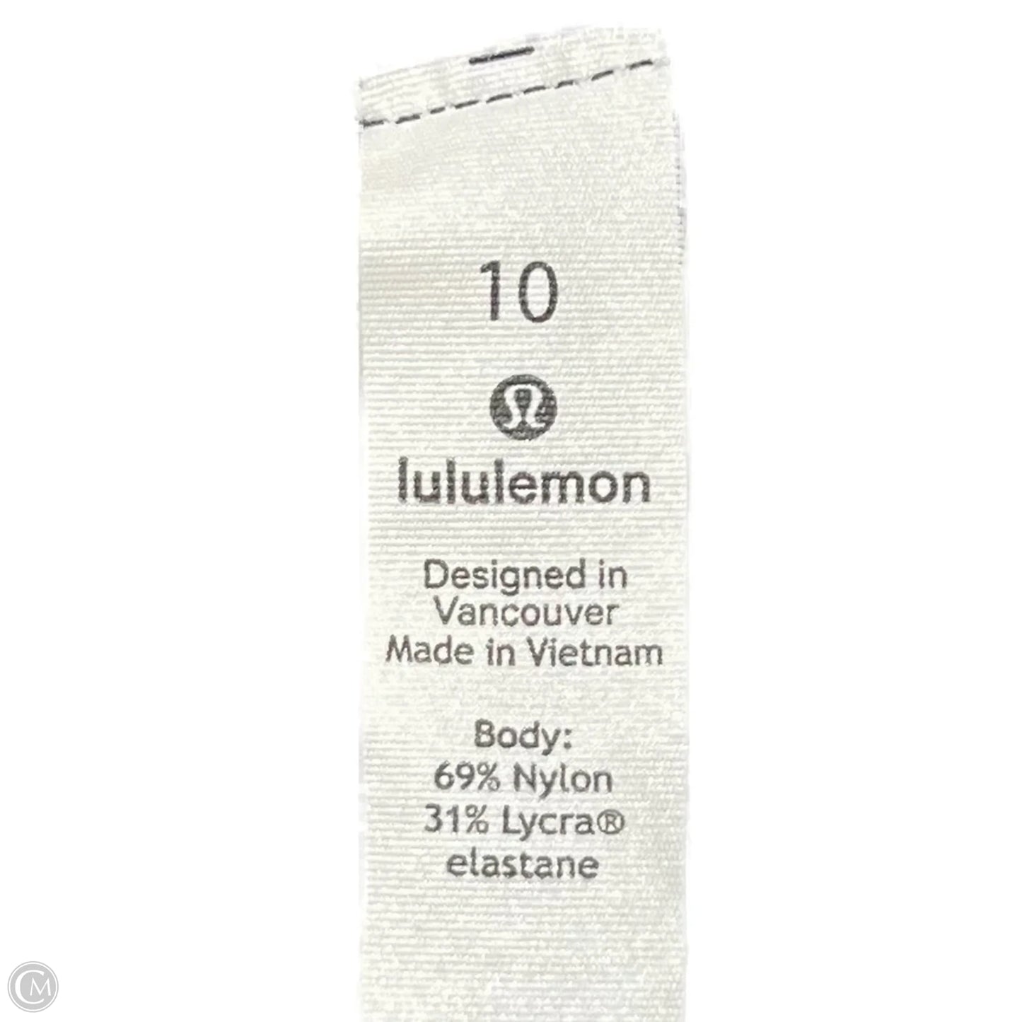 Athletic Leggings By Lululemon In Black, Size: M