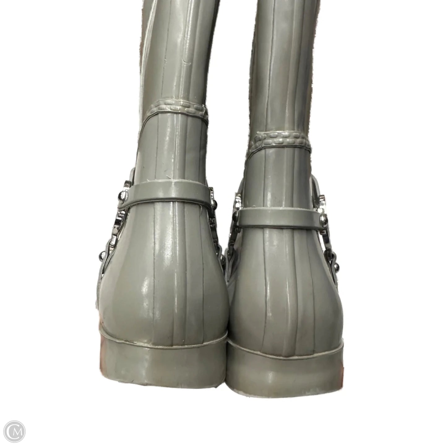 Boots Designer By Michael Kors In Grey & Silver, Size: 9