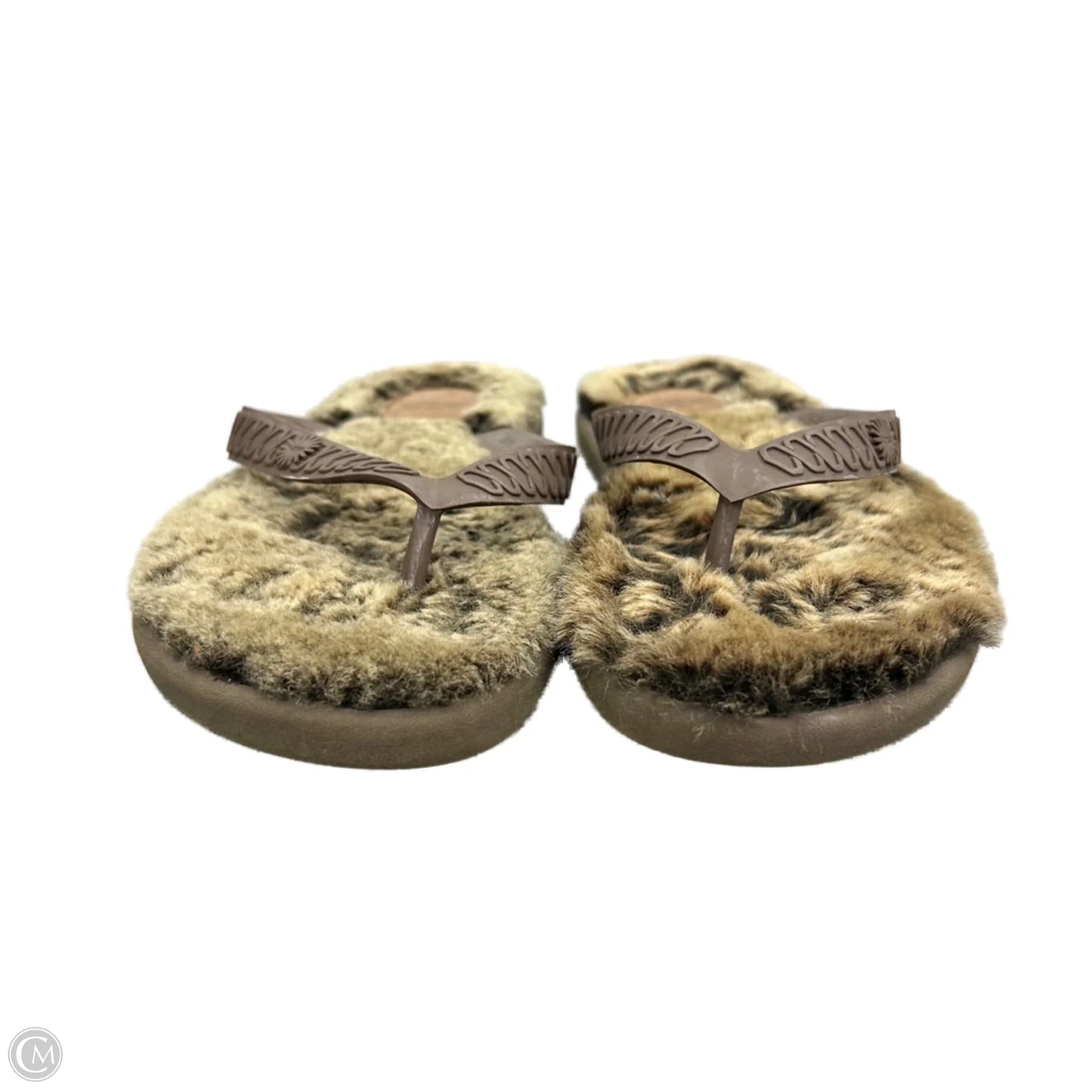 Sandals Designer By Ugg In Brown, Size: 5