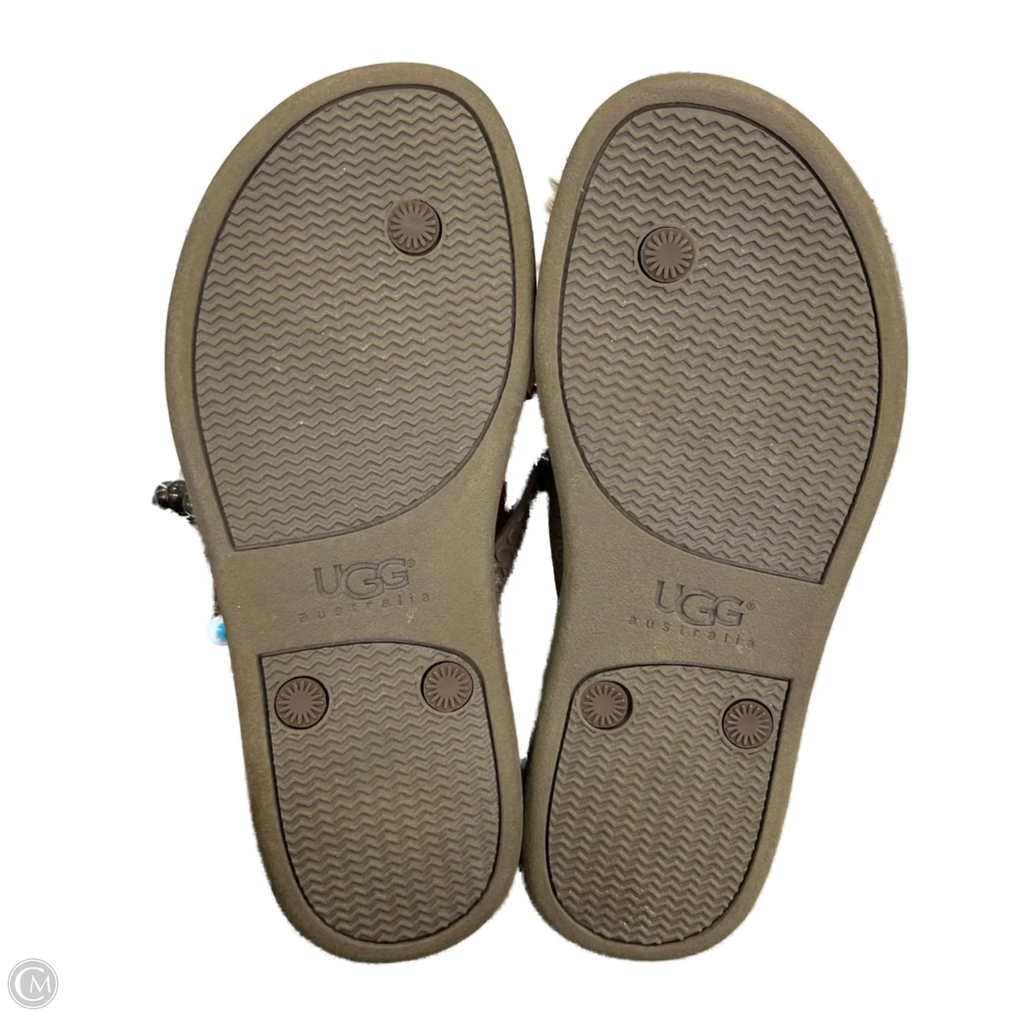 Sandals Designer By Ugg In Brown, Size: 5