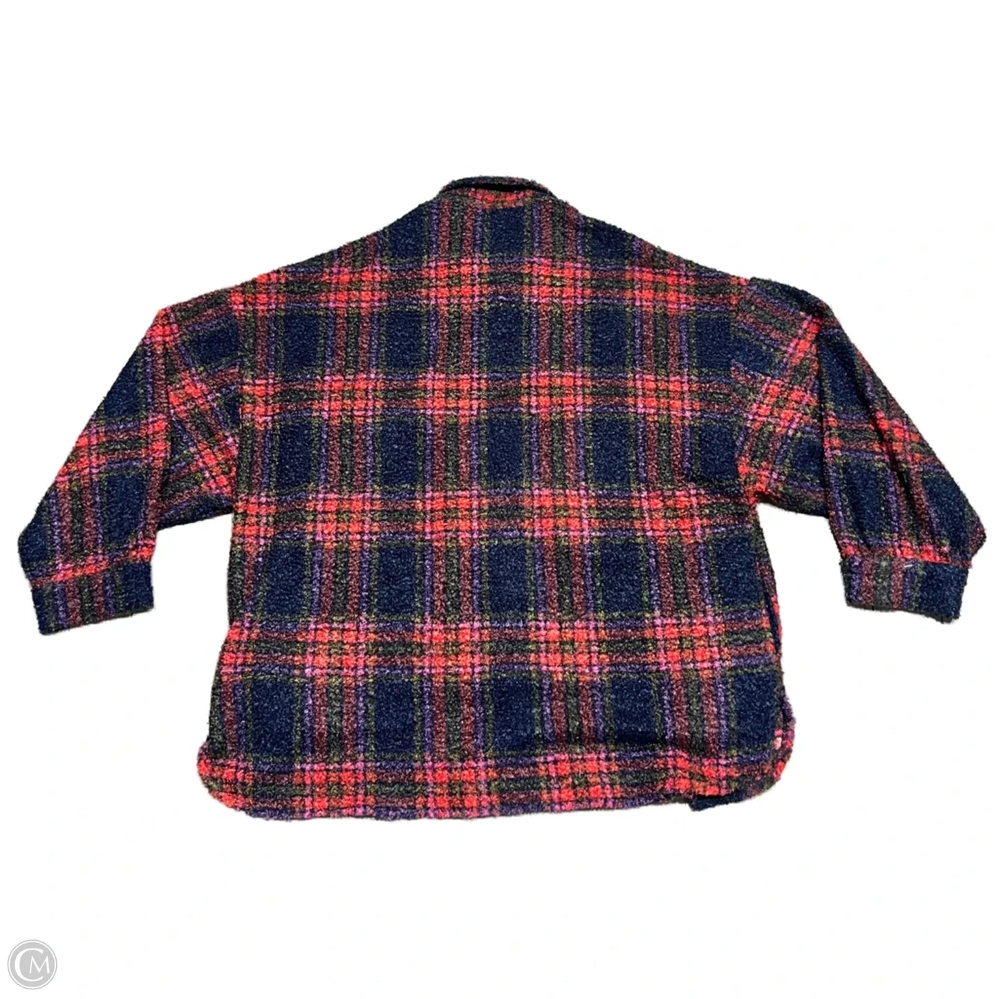 Jacket Shirt By En Creme In Multi-colored, Size: M