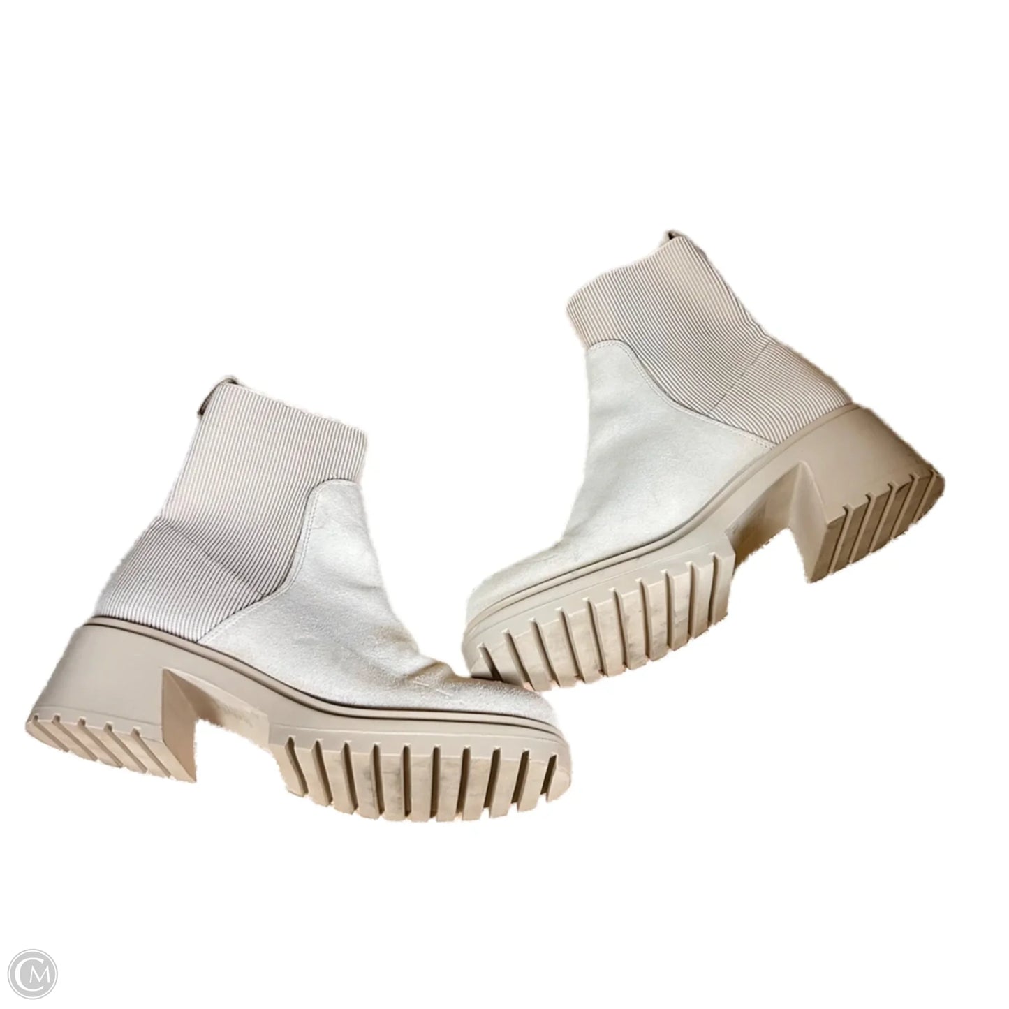 Boots Ankle Heels In Tan, Size: 10