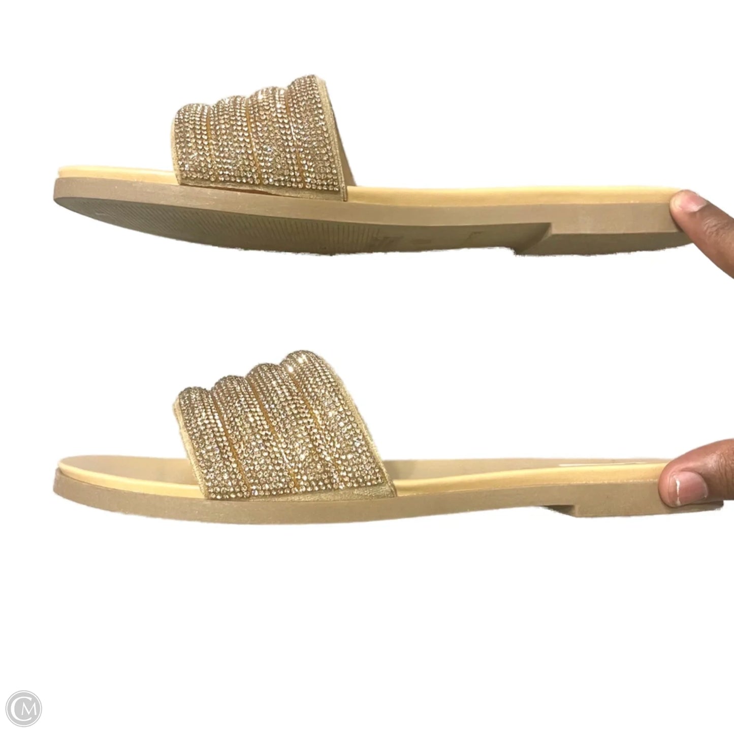 Sandals Flats By Cushionaire In Rose Gold, Size: 9
