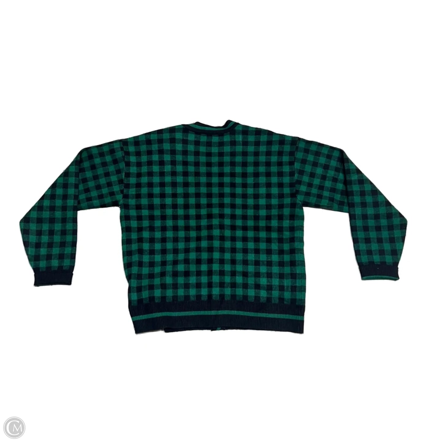 Sweater Cardigan By Marled In Black & Green, Size: M