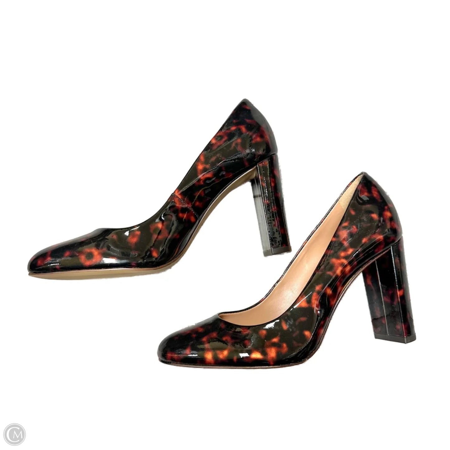 Shoes Heels Block By Vince Camuto In Tortoise Shell Print, Size: 7.5