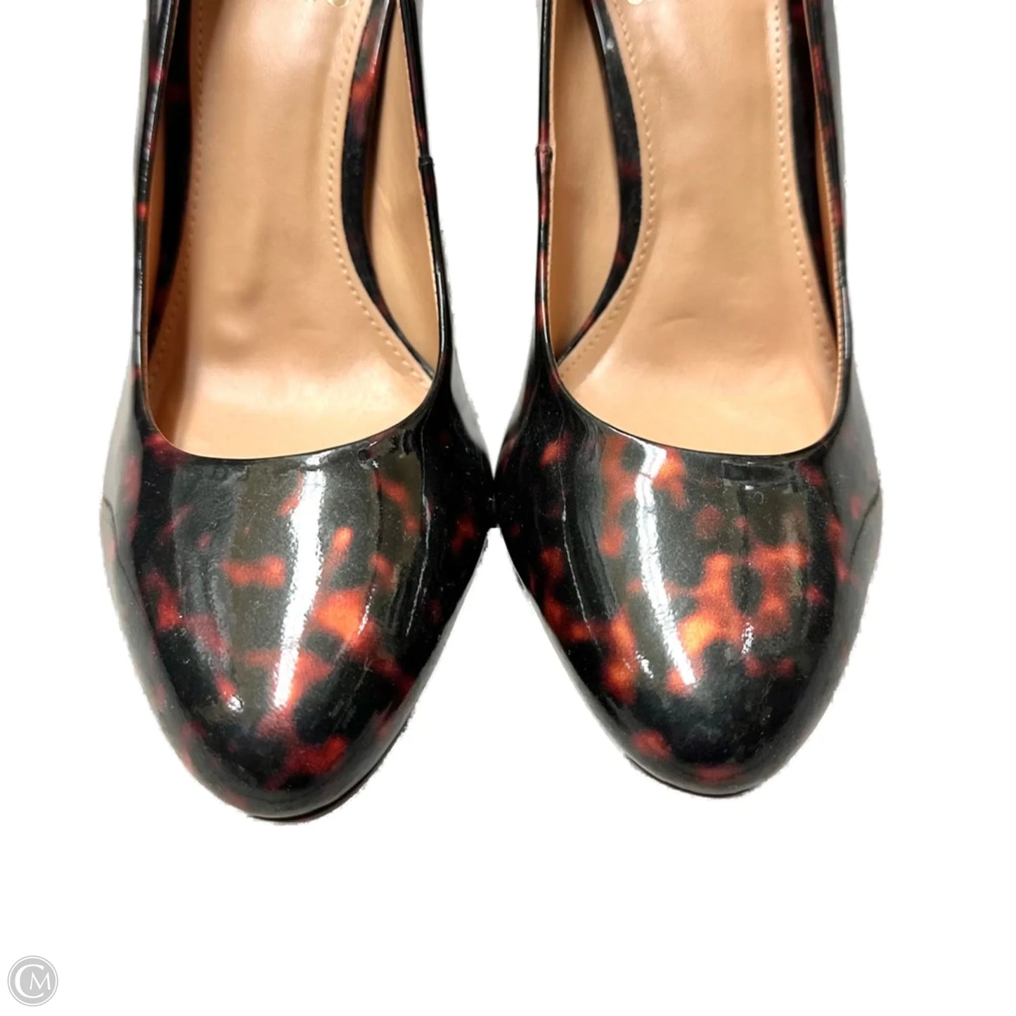 Shoes Heels Block By Vince Camuto In Tortoise Shell Print, Size: 7.5
