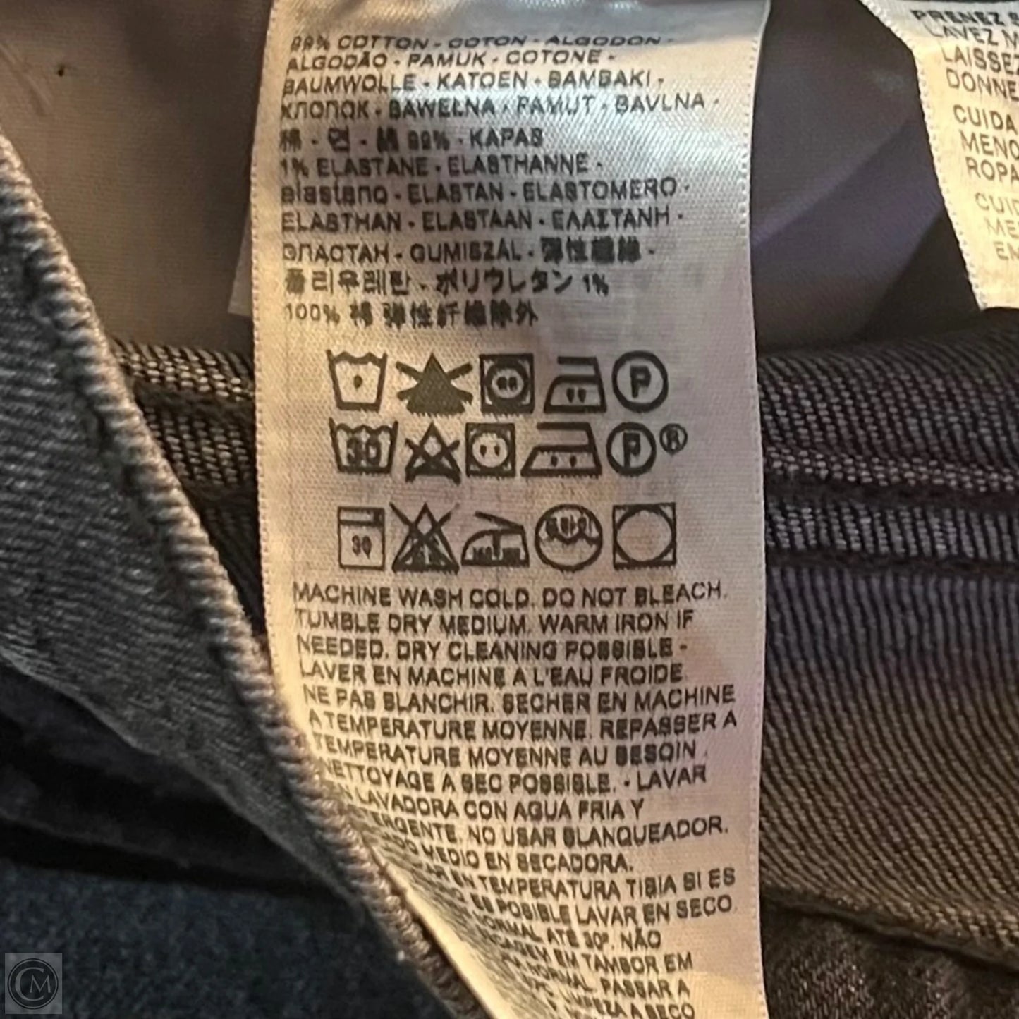 Jeans Straight By Levis In Grey Denim, Size: 8