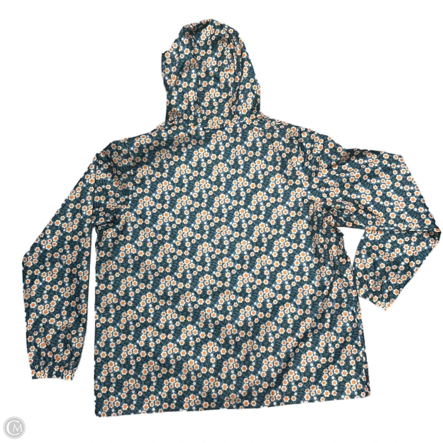 Coat Raincoat By Orla Kiely In Blue, Size: Xxl