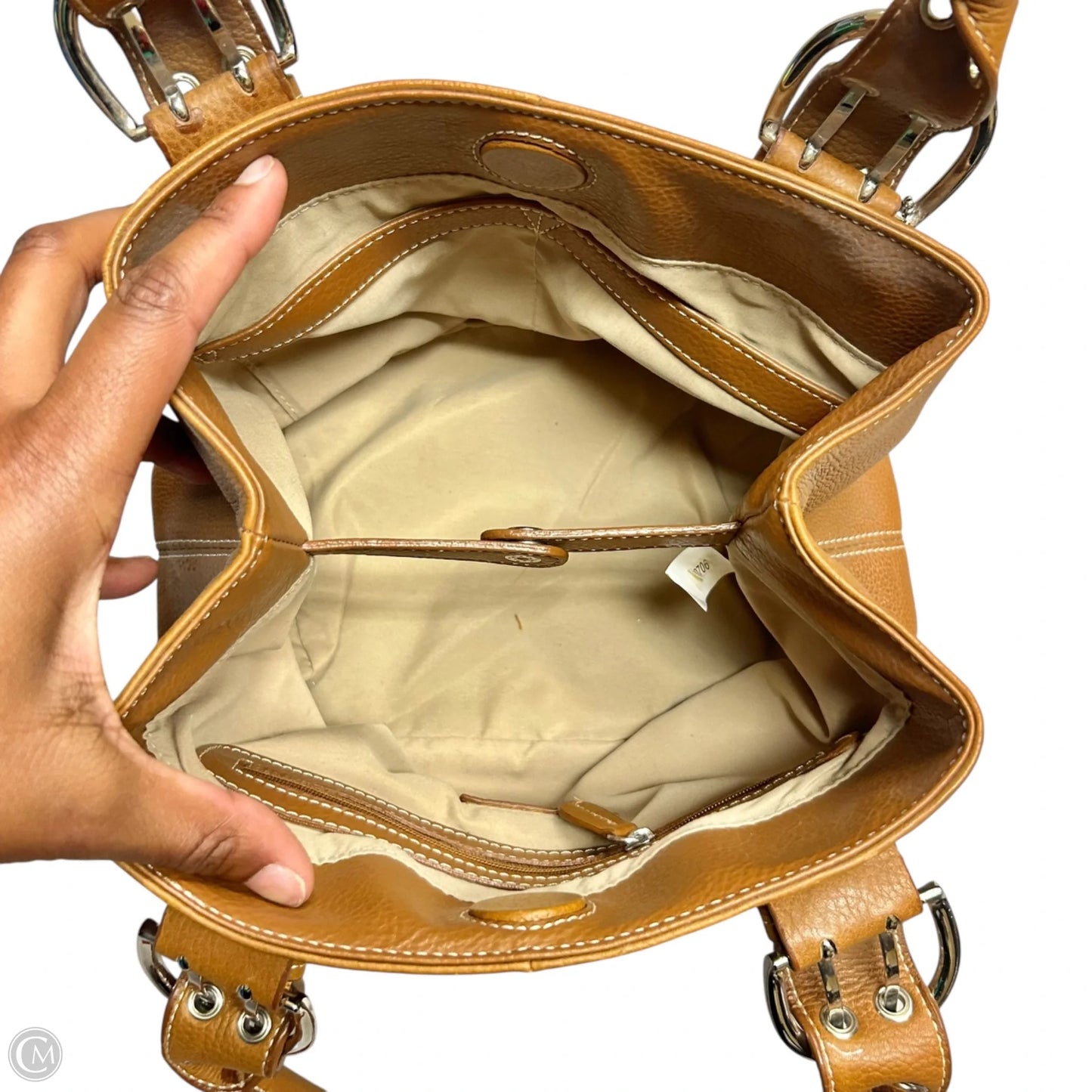 Handbag Leather By Tignanello Purses, Size: Medium