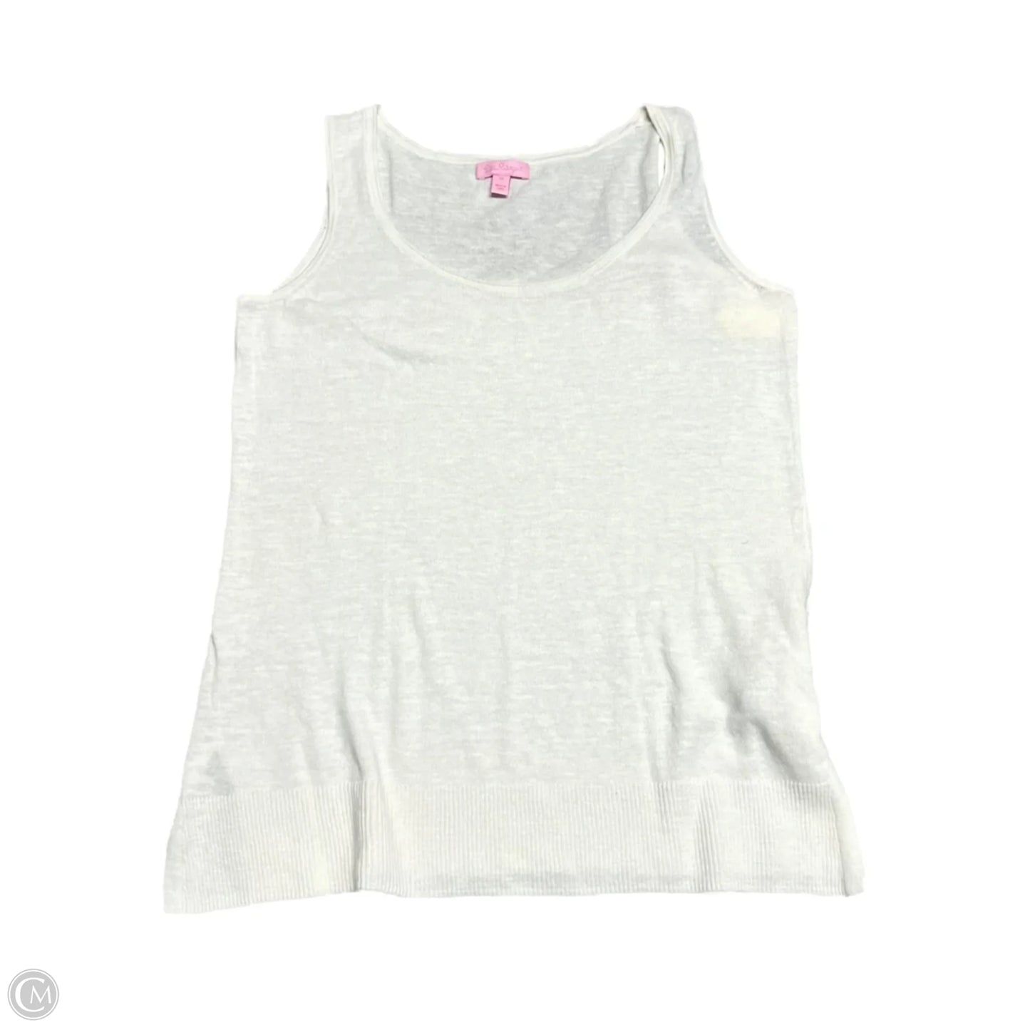 Top Sleeveless Designer By Lilly Pulitzer In Cream, Size: M