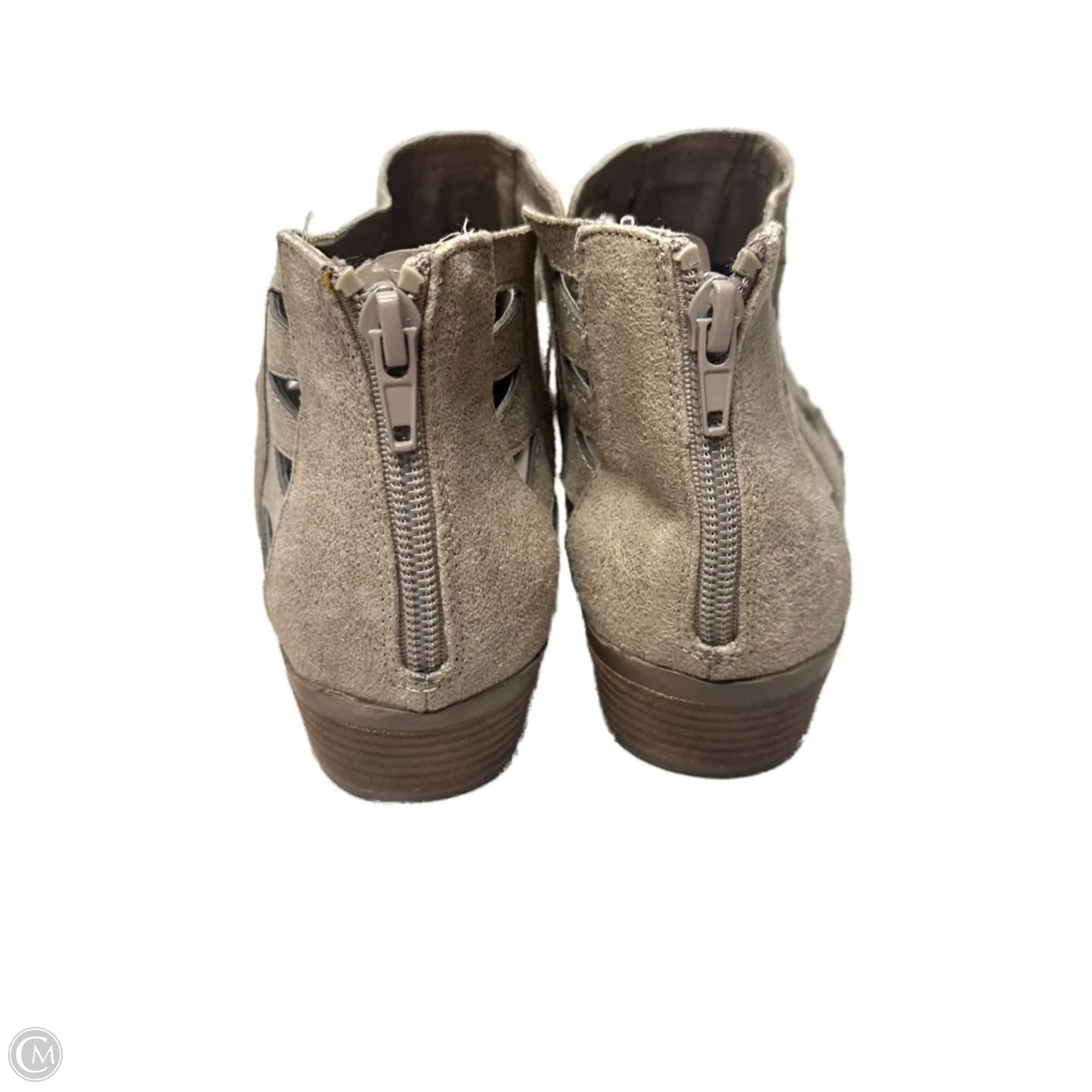 Boots Ankle Heels By Carlos By Carlos Santana In Taupe, Size: 10