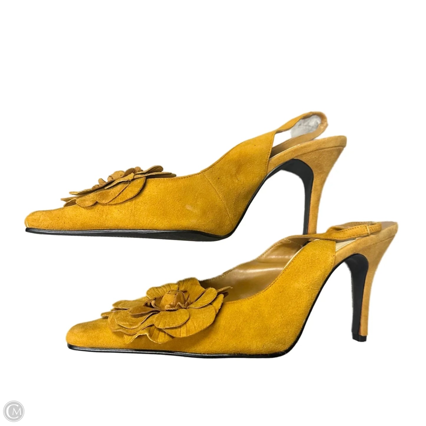 Shoes Heels Kitten By Valley Lane In Yellow, Size: 9
