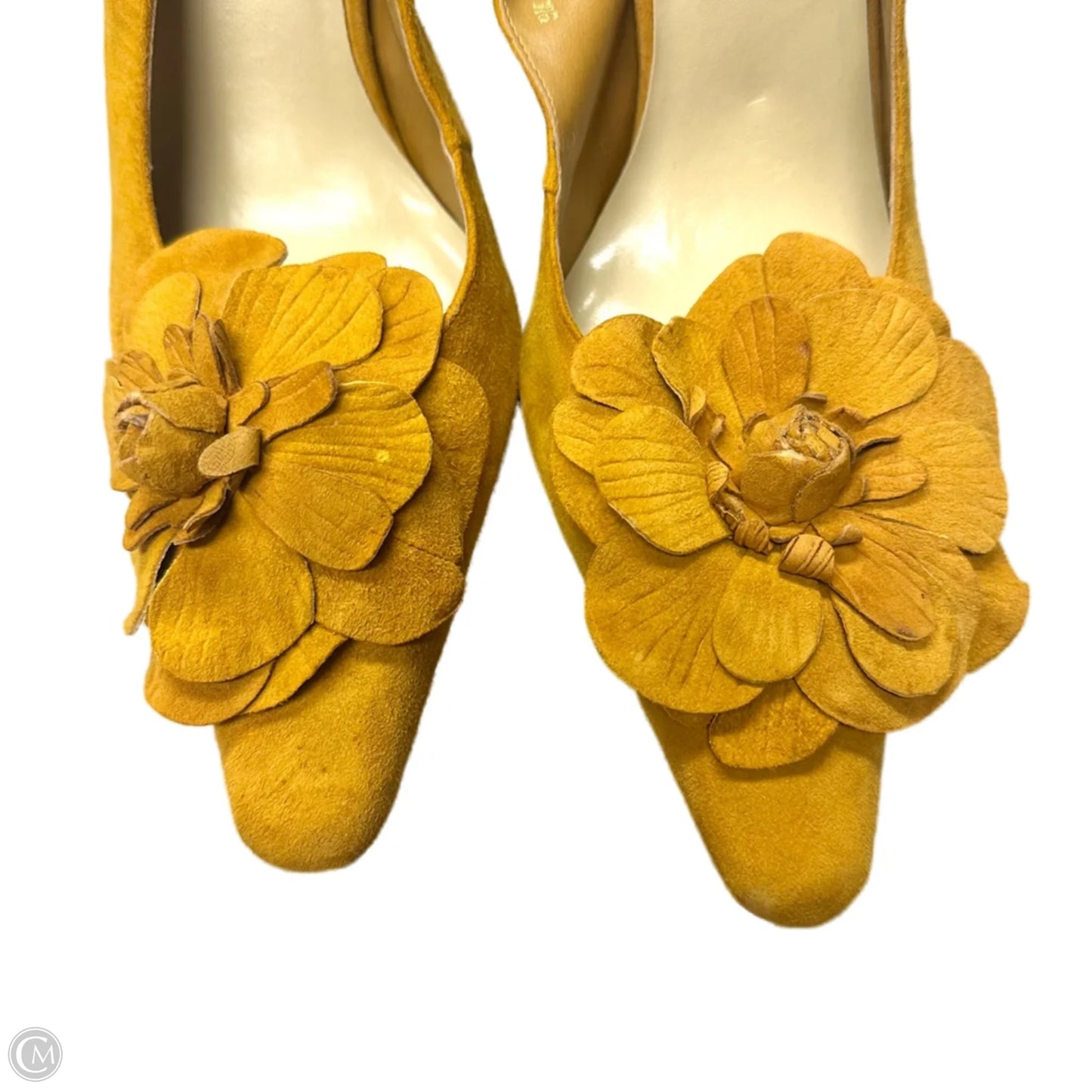 Shoes Heels Kitten By Valley Lane In Yellow, Size: 9