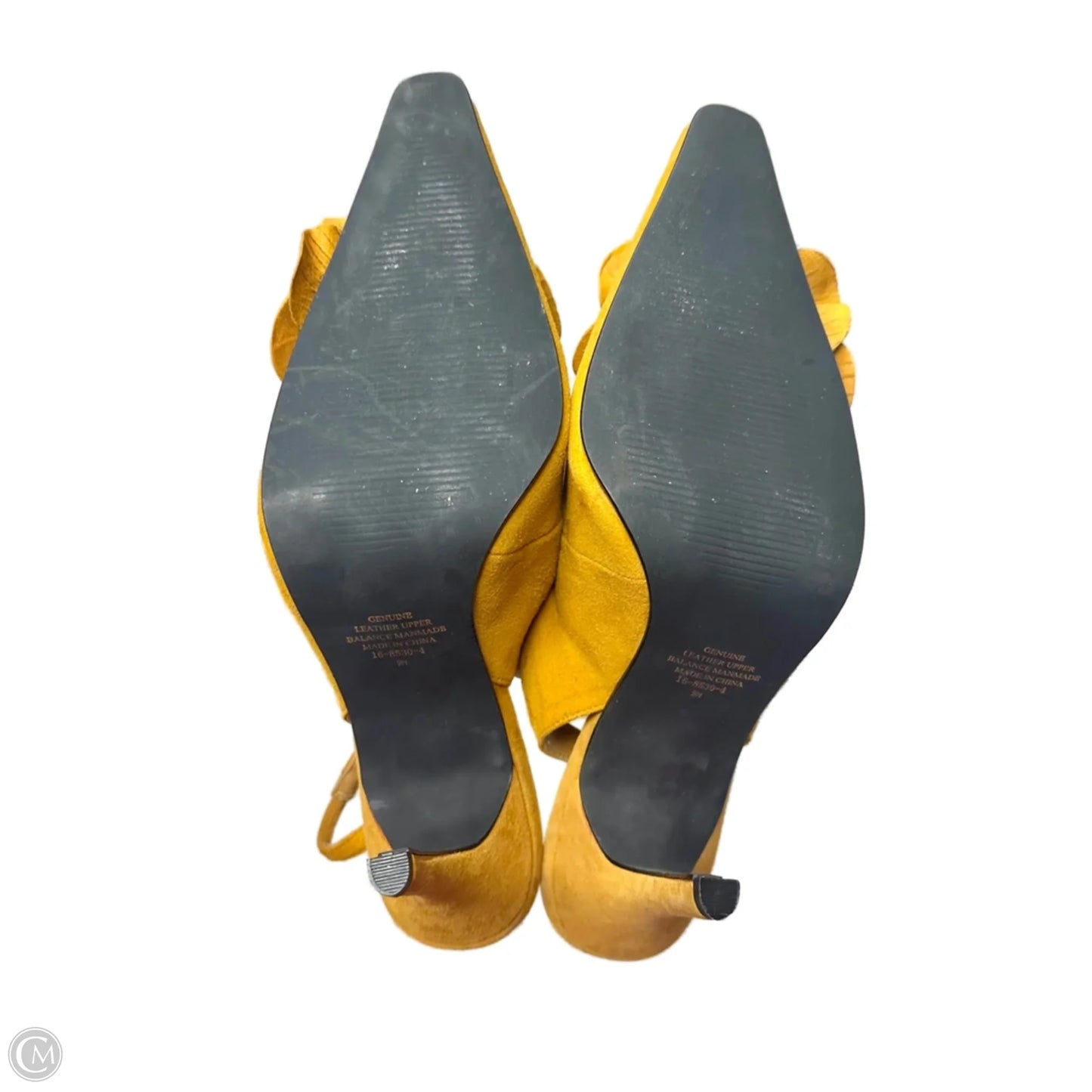Shoes Heels Kitten By Valley Lane In Yellow, Size: 9