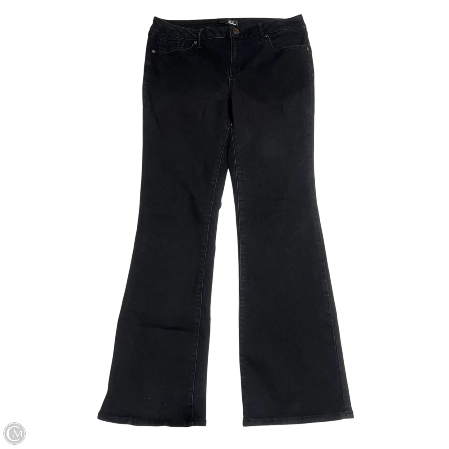 Jeans Flared By 1822 Denim In Black Denim, Size: 12